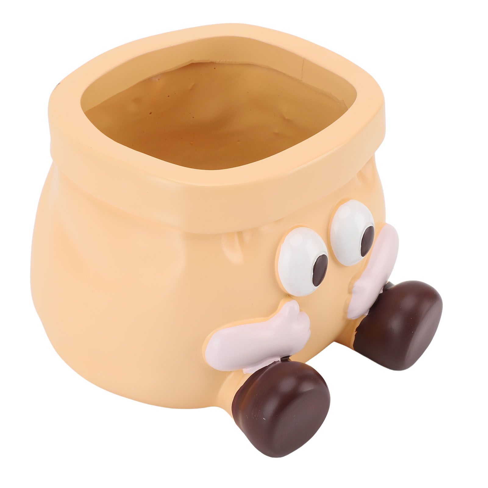 Succulent Pot Resin Cute Decorative Planter with Drainage for Ornament view 9