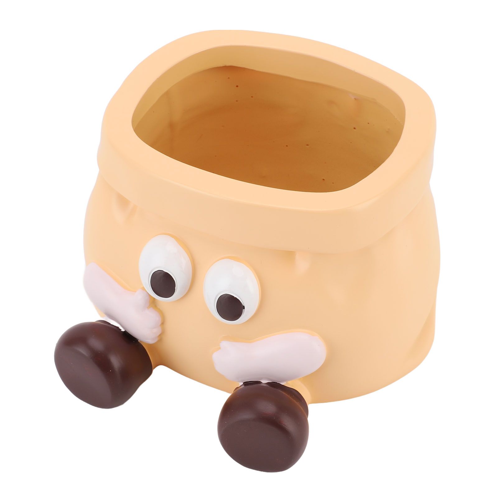 Succulent Pot Resin Cute Decorative Planter with Drainage for Ornament view 10