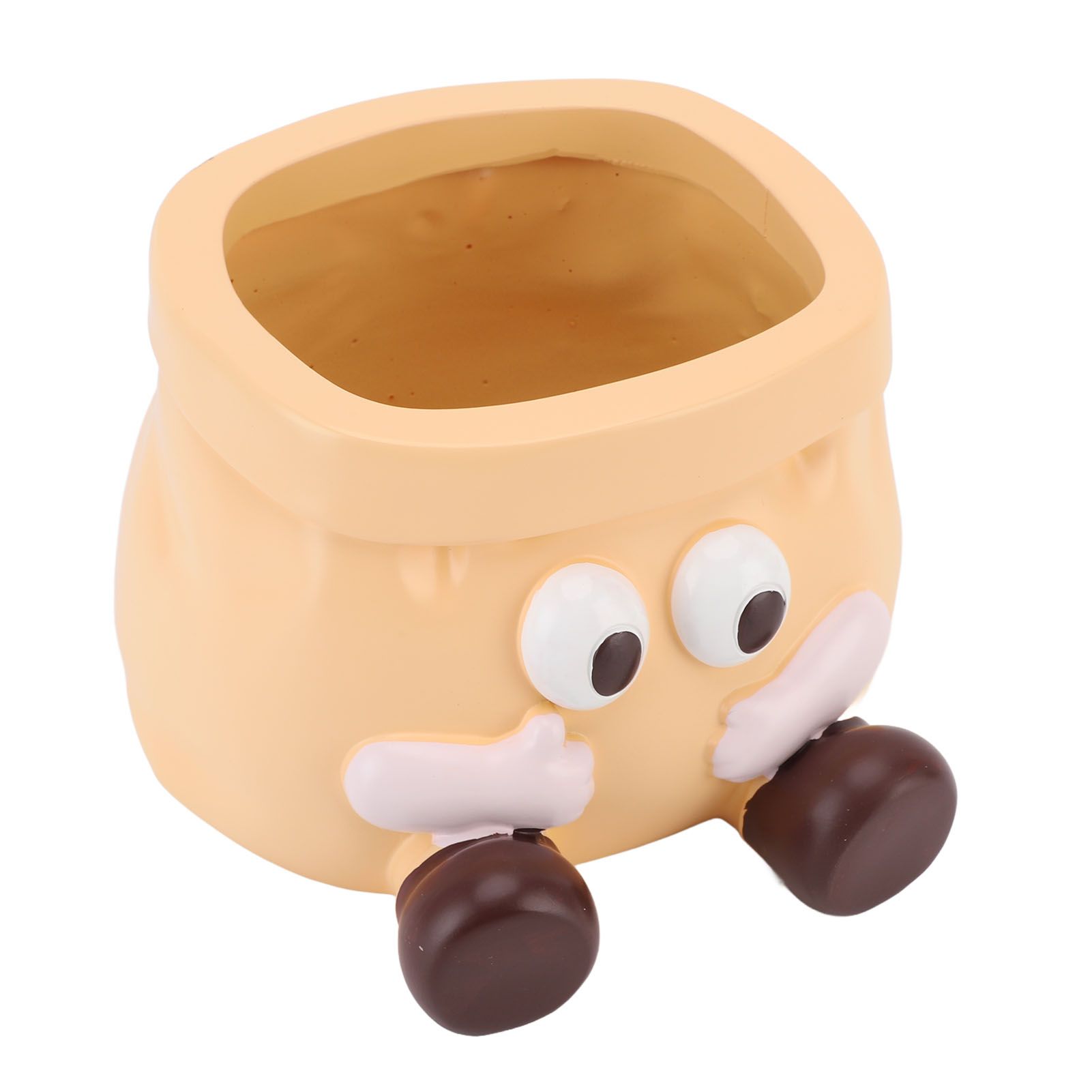 Succulent Pot Resin Cute Decorative Planter with Drainage for Ornament view 11