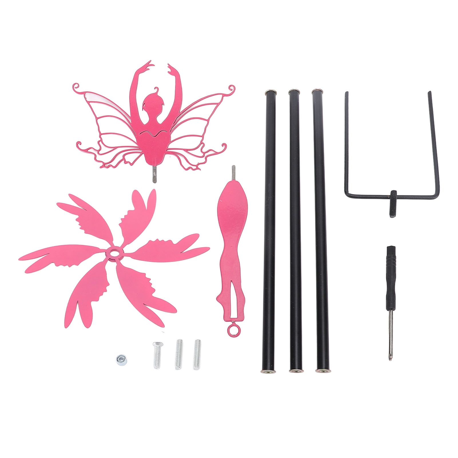 Patio Iron Ornament Garden Stake Decoration Metal Iron Rotating Windmill Craft view 2
