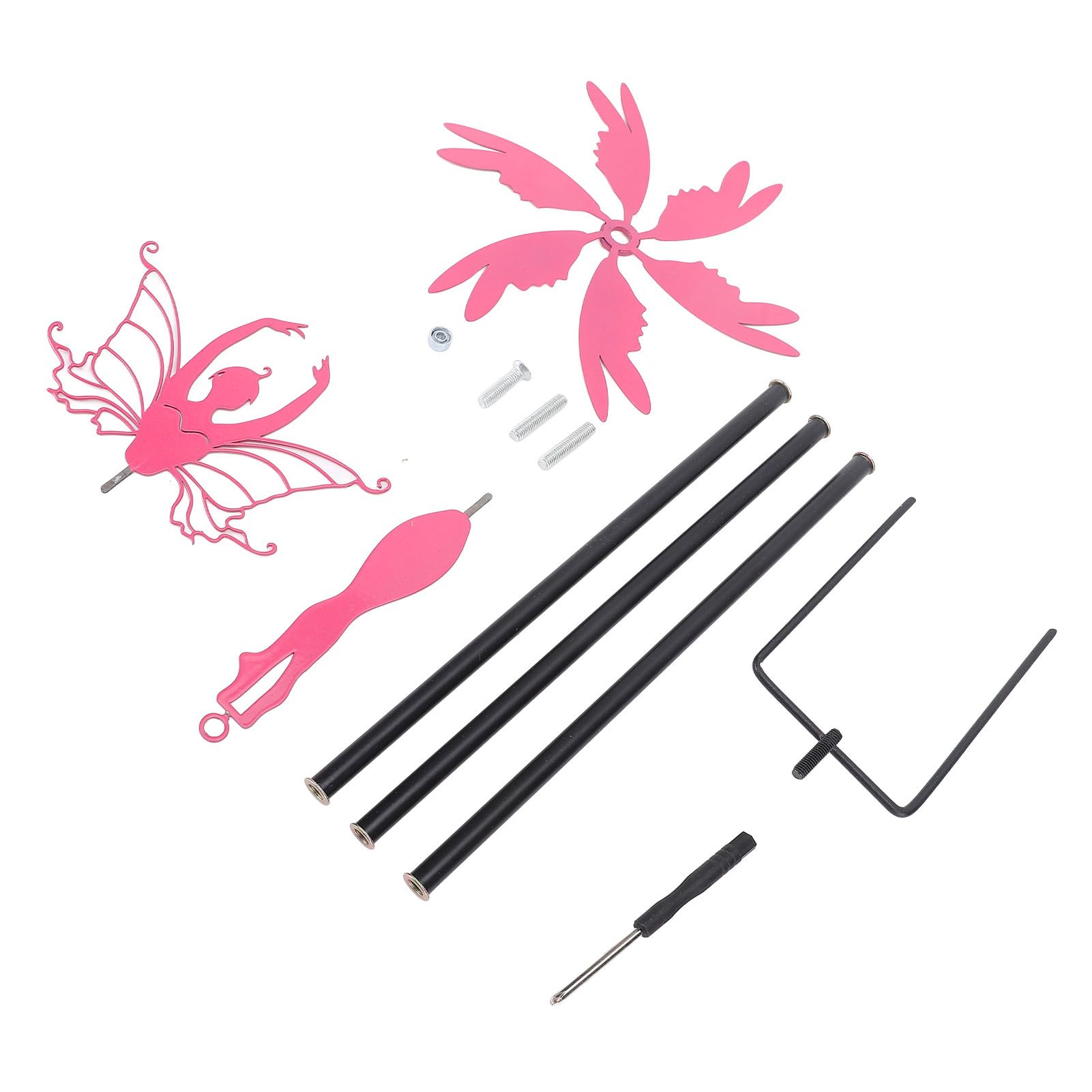 Patio Iron Ornament Garden Stake Decoration Metal Iron Rotating Windmill Craft view 3