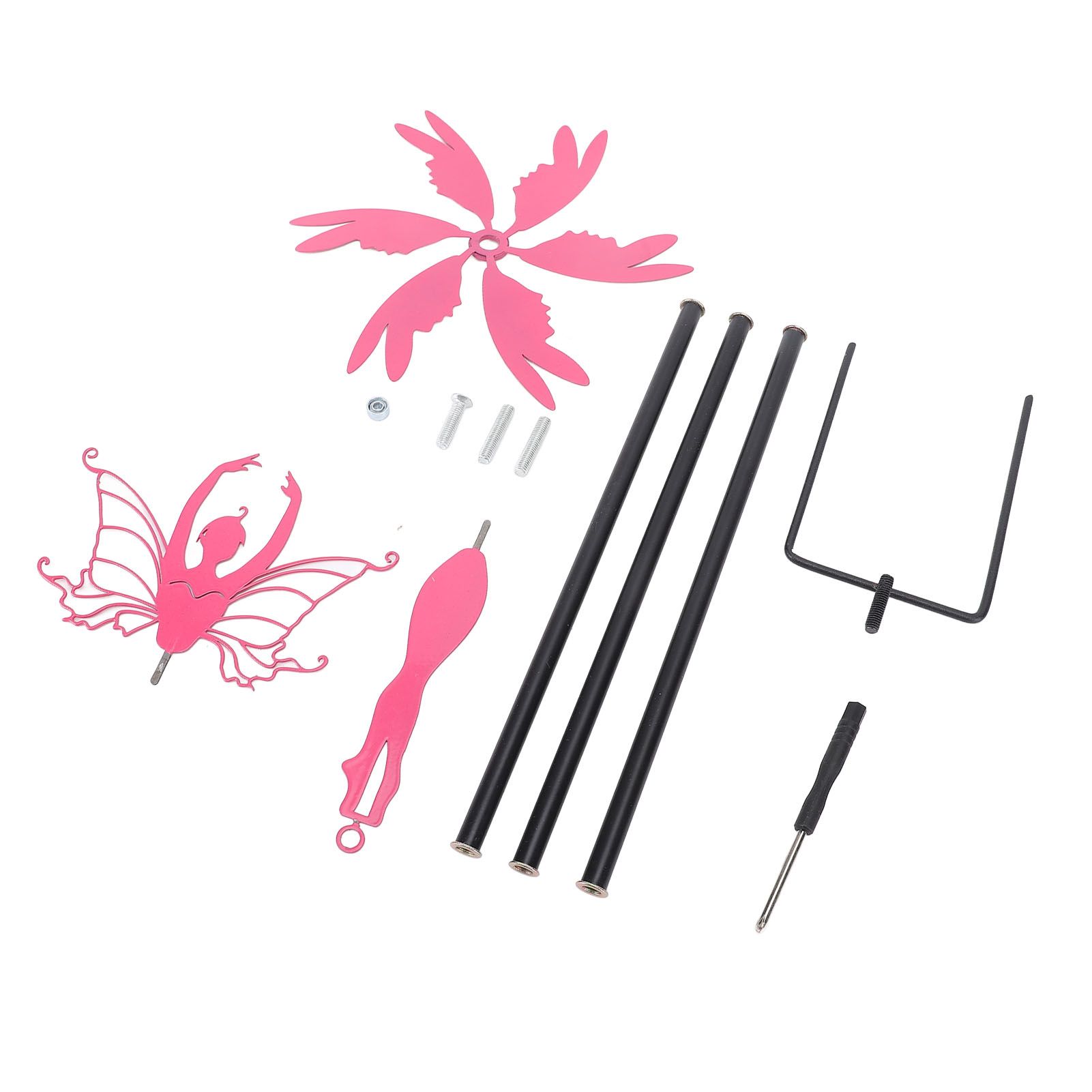 Patio Iron Ornament Garden Stake Decoration Metal Iron Rotating Windmill Craft view 5