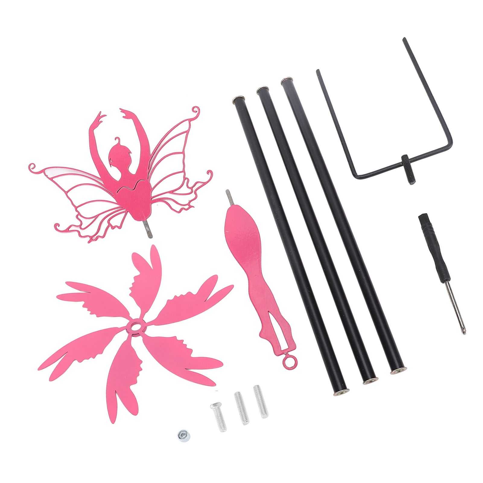 Patio Iron Ornament Garden Stake Decoration Metal Iron Rotating Windmill Craft view 8