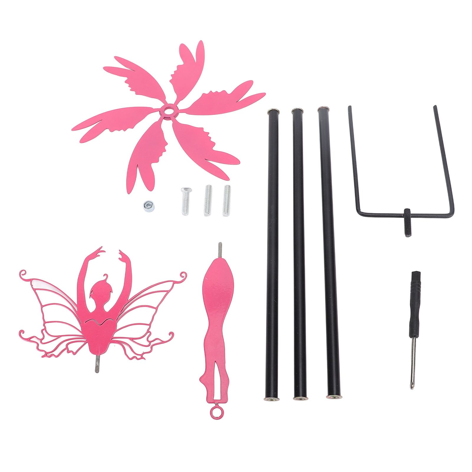 Patio Iron Ornament Garden Stake Decoration Metal Iron Rotating Windmill Craft view 9