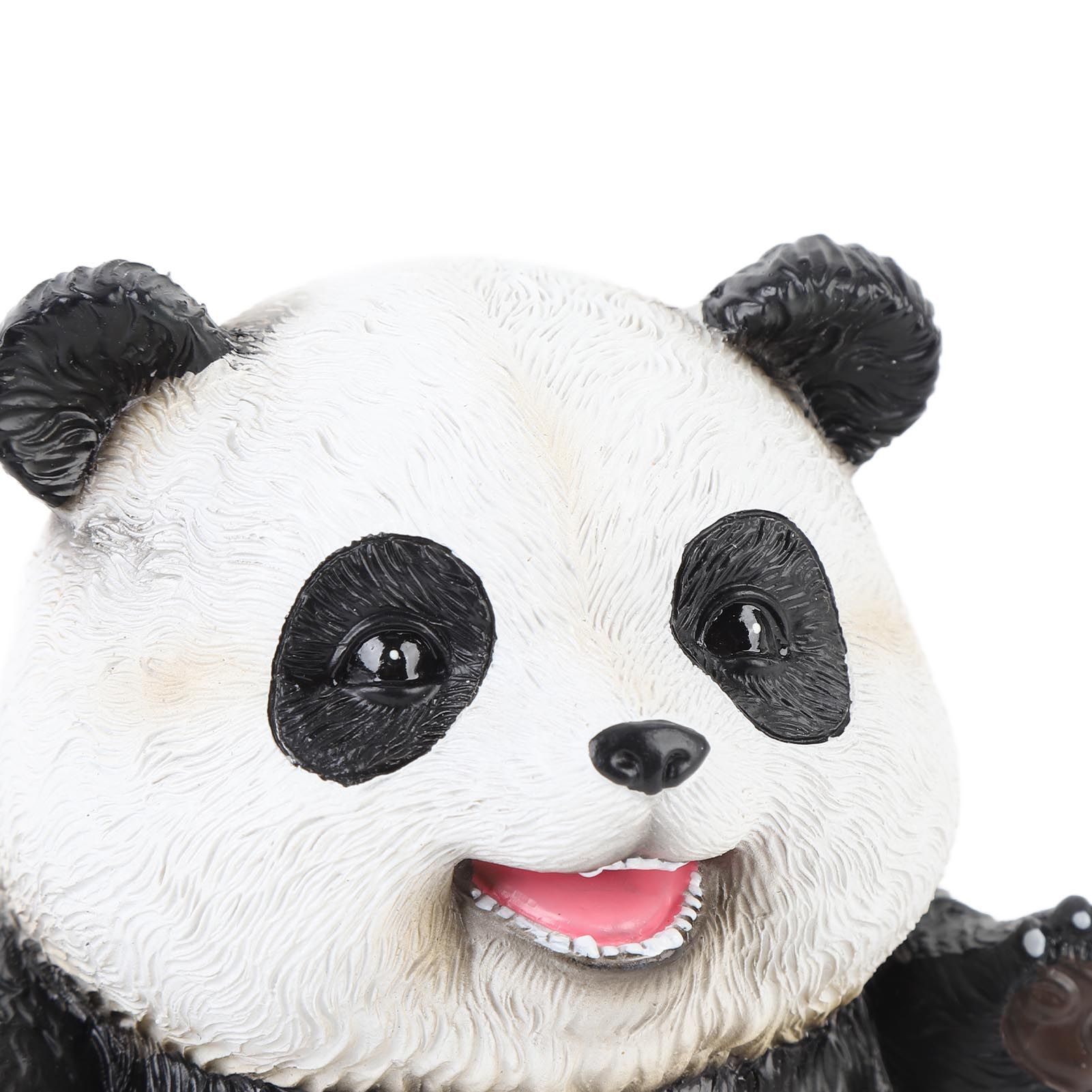 Panda Figurine Cute Lifelike Sturdy Resin Panda Animal Figure Ornament for view 5