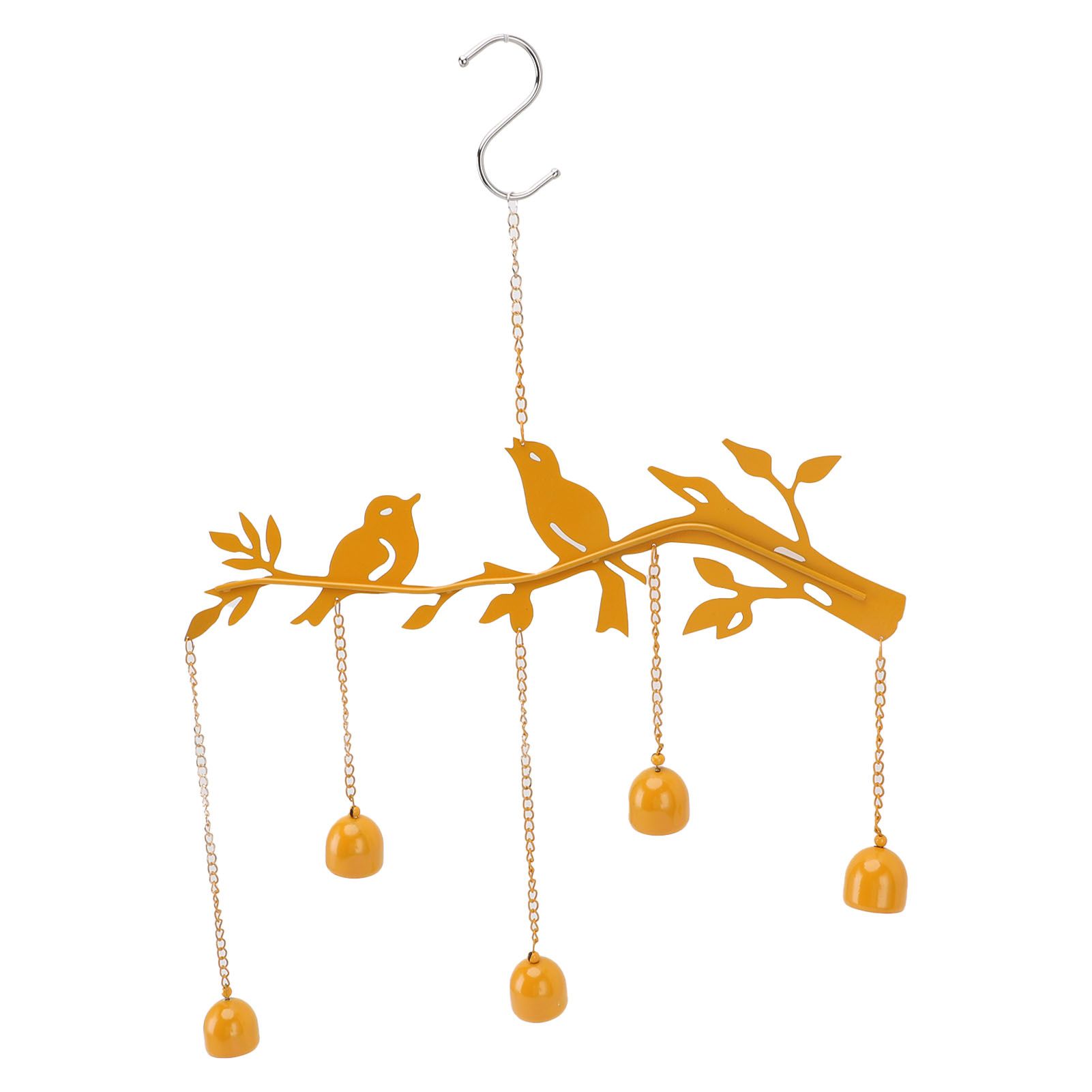 Bird Bell Outdoor Decoration Iron Elegant Look Handmade Craft Bird Bell — image 1