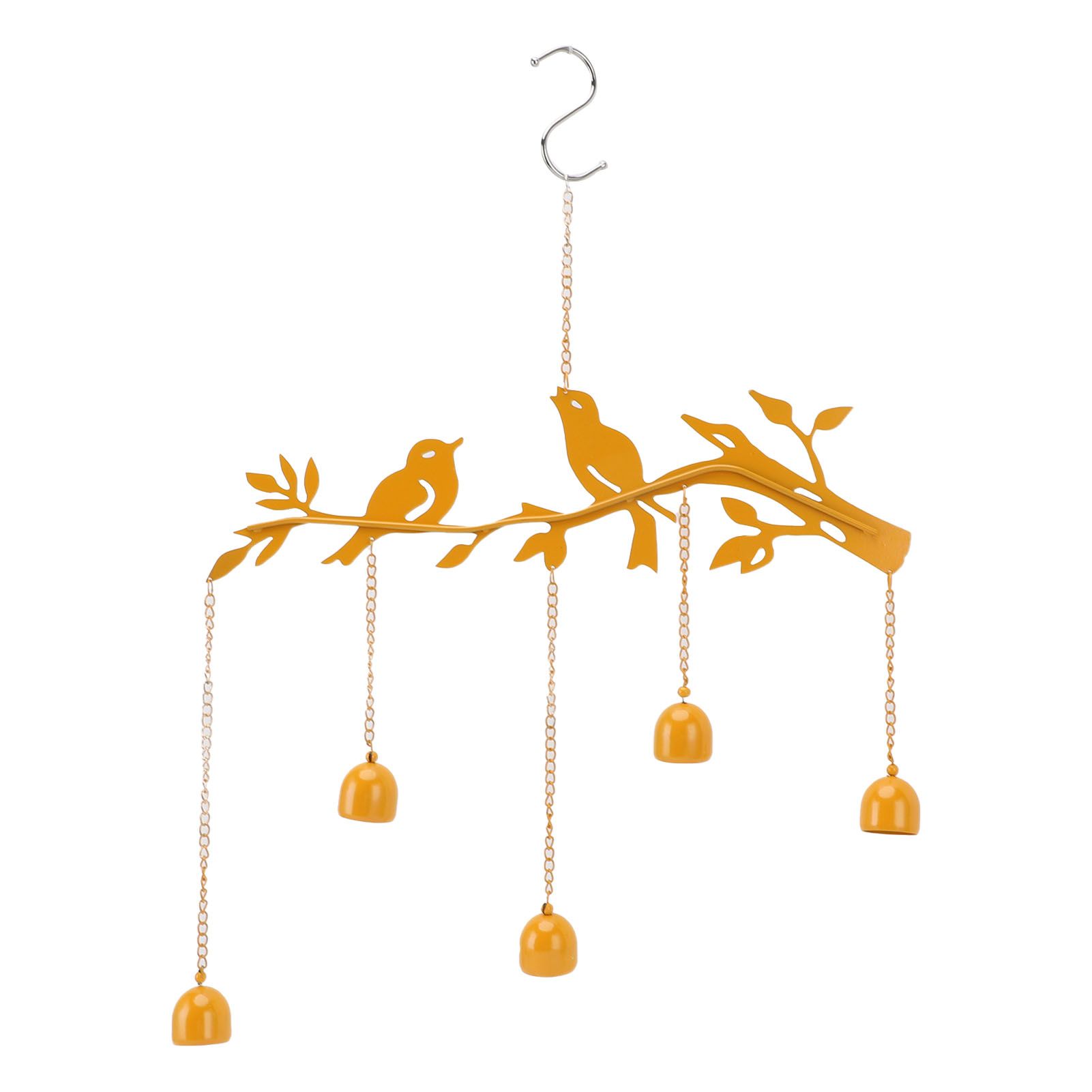 Bird Bell Outdoor Decoration Iron Elegant Look Handmade Craft Bird Bell view 3