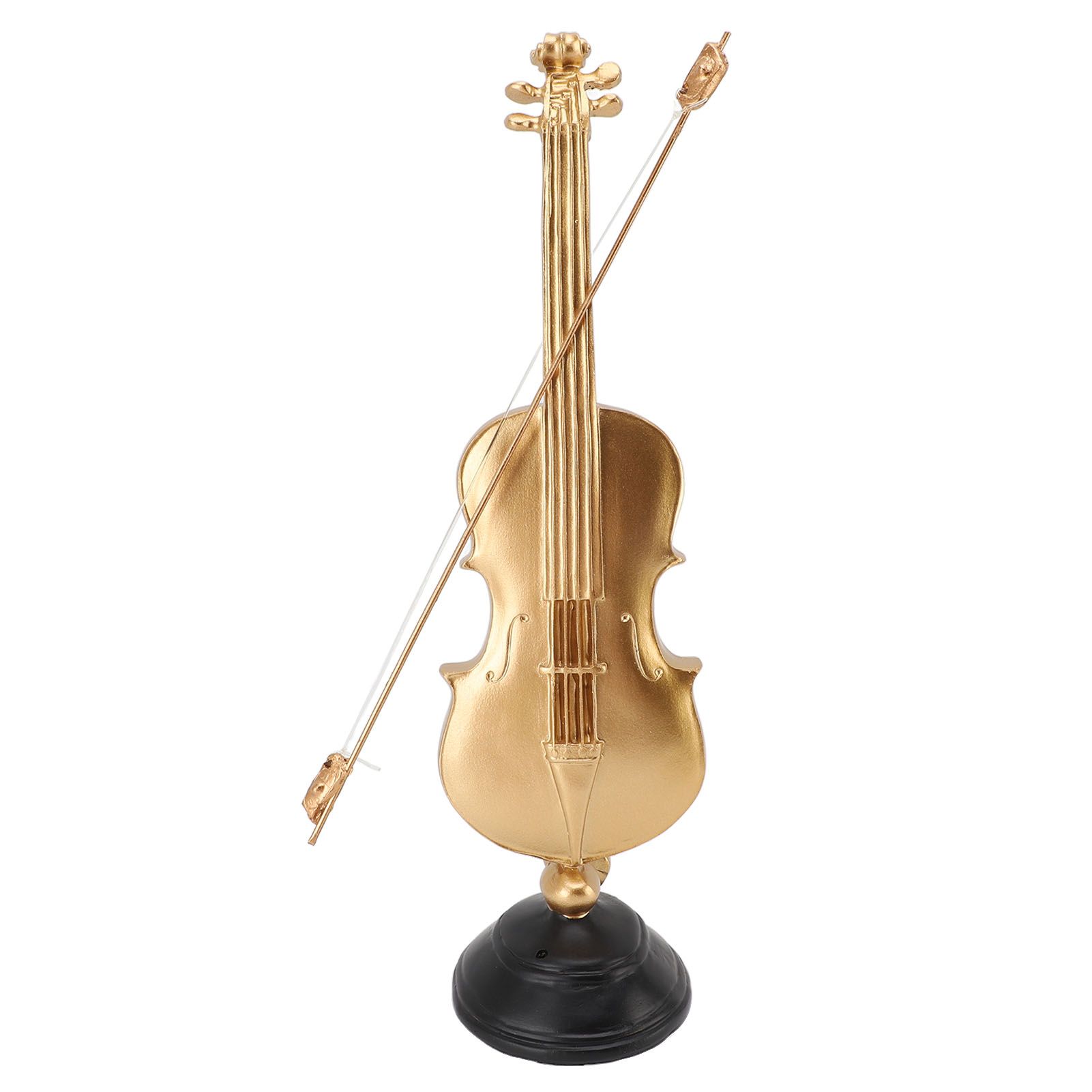 14.17 X 3.94 X 3.82in Violin Figurine Golden Violin Craft Music Art Decor for view 4