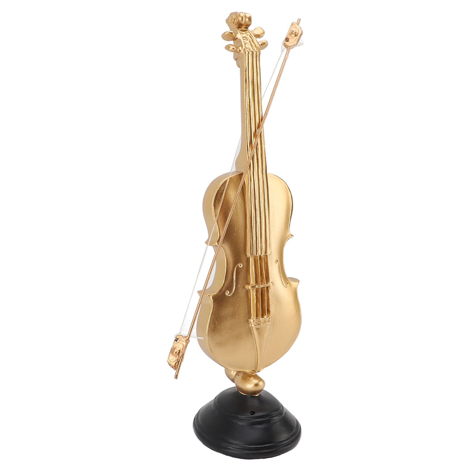 14.17 X 3.94 X 3.82in Violin Figurine Golden Violin Craft Music Art Decor for view 8