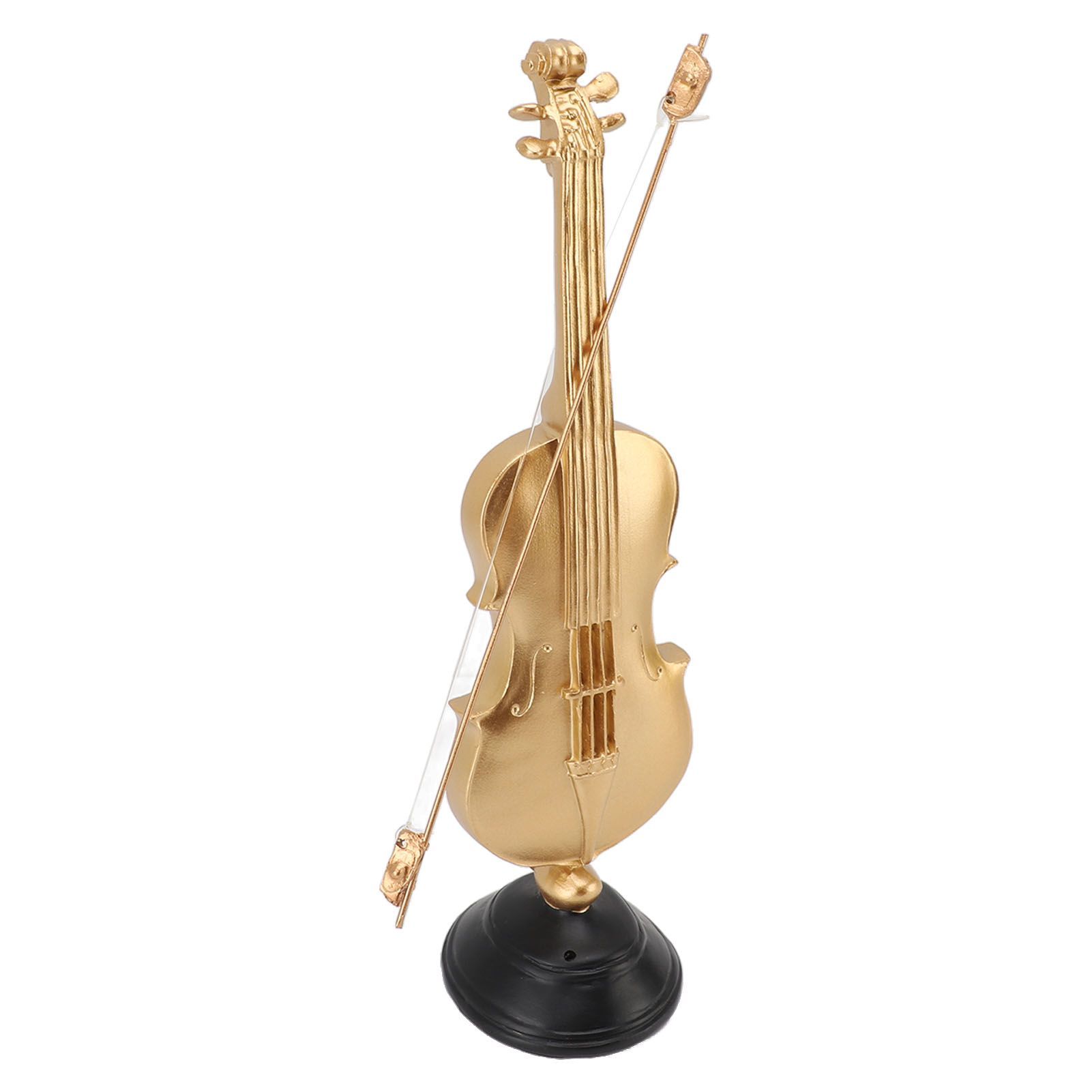 14.17 X 3.94 X 3.82in Violin Figurine Golden Violin Craft Music Art Decor for view 9