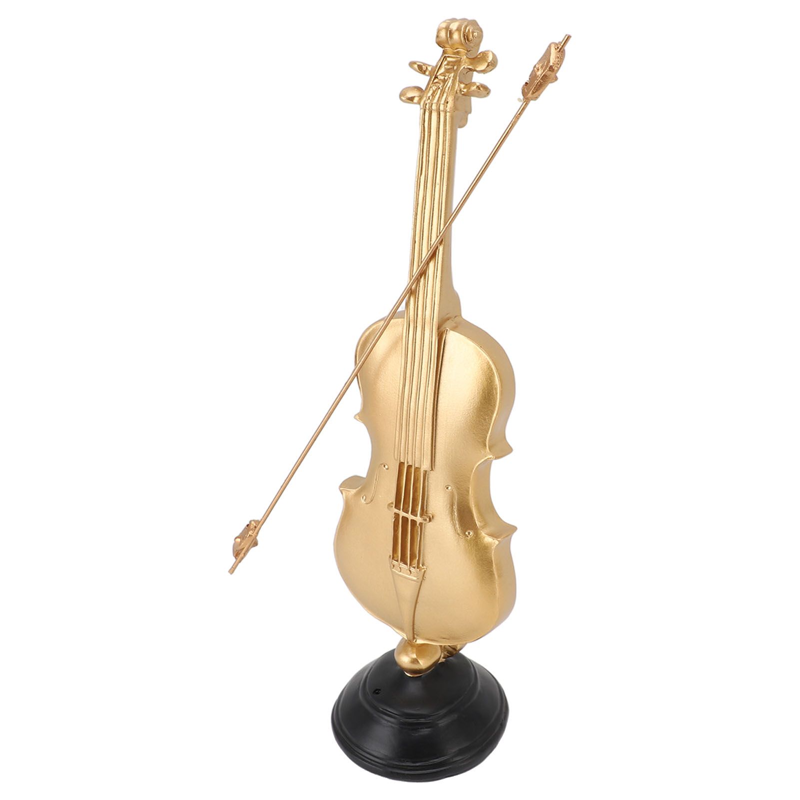 14.17 X 3.94 X 3.82in Violin Figurine Golden Violin Craft Music Art Decor for view 11
