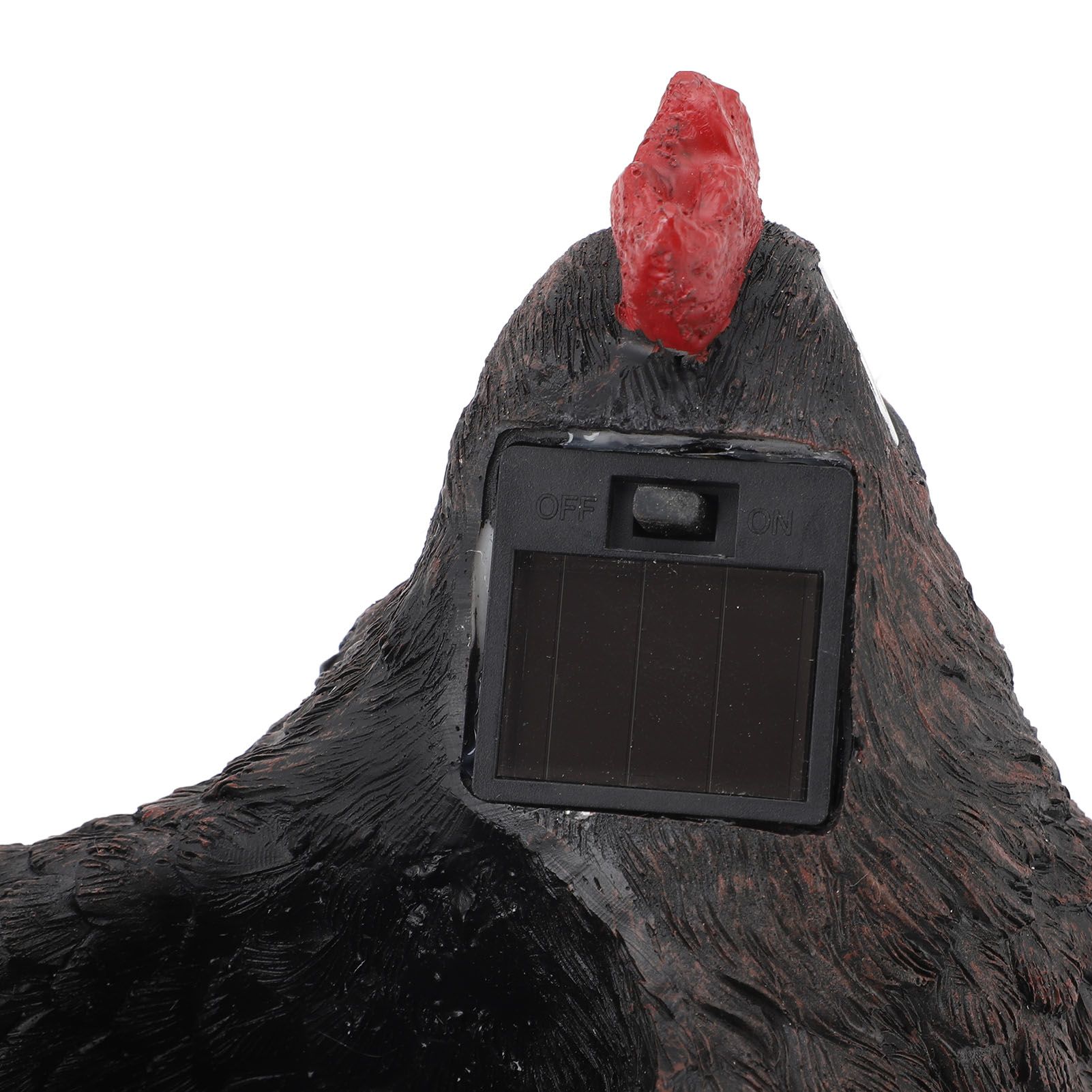 Flower Pot Hen Shape Resin Succulent Pot with Auto Light Sensing Solar Light view 7