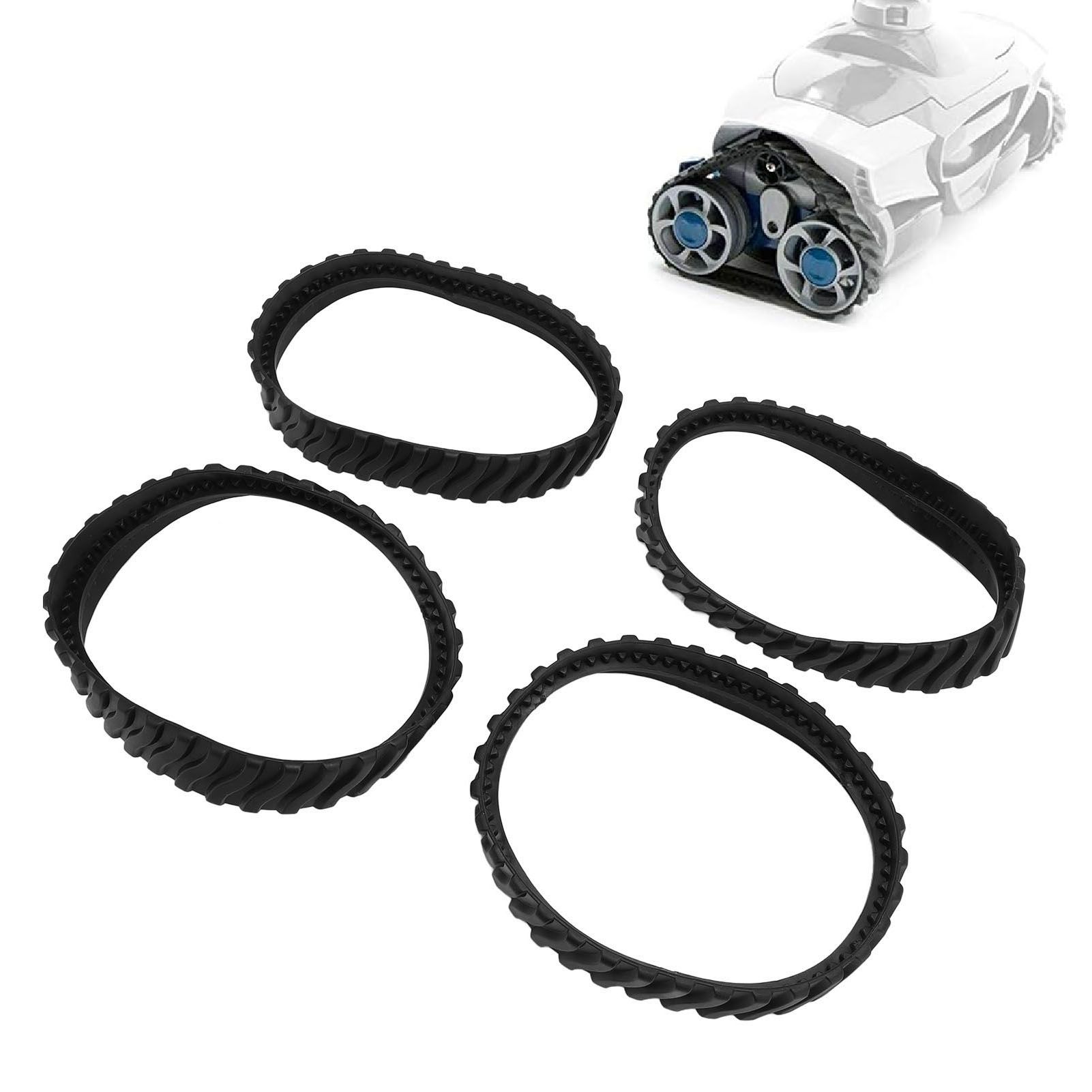 4pcs Pool Cleaner Tire Track Rubber Replacement Tire Track Wheel Belt for view 12