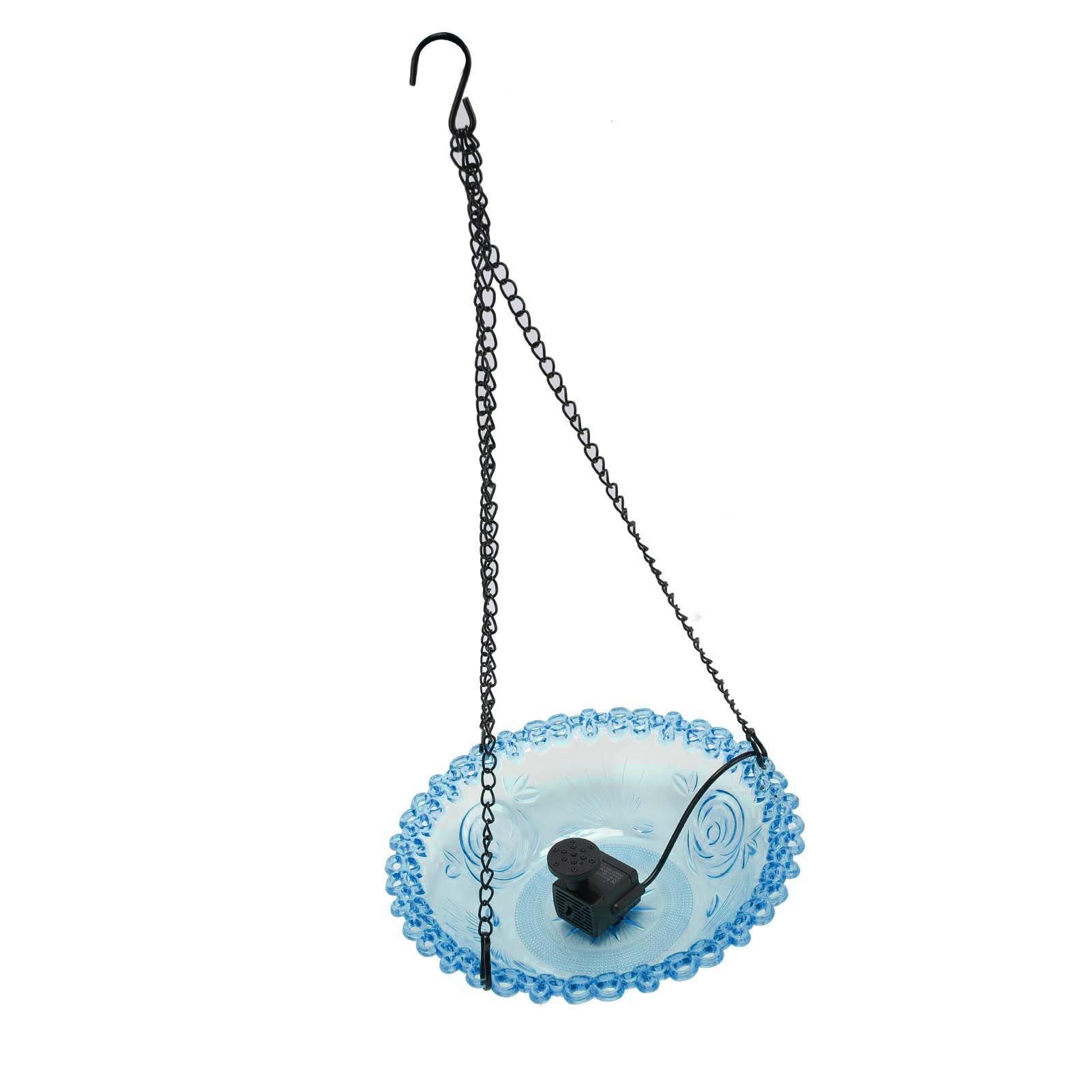 Bird Bath Fountain for Outdoor Plastic Hanging USB Powered Hummingbird Feeder view 6