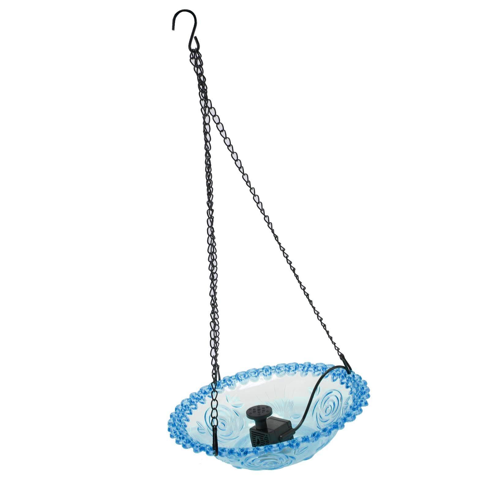 Bird Bath Fountain for Outdoor Plastic Hanging USB Powered Hummingbird Feeder view 8