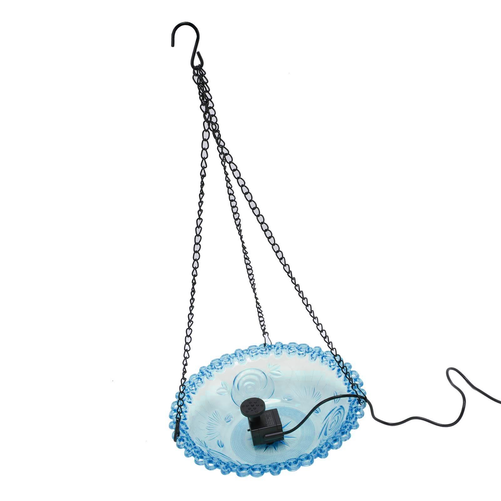 Bird Bath Fountain for Outdoor Plastic Hanging USB Powered Hummingbird Feeder view 9