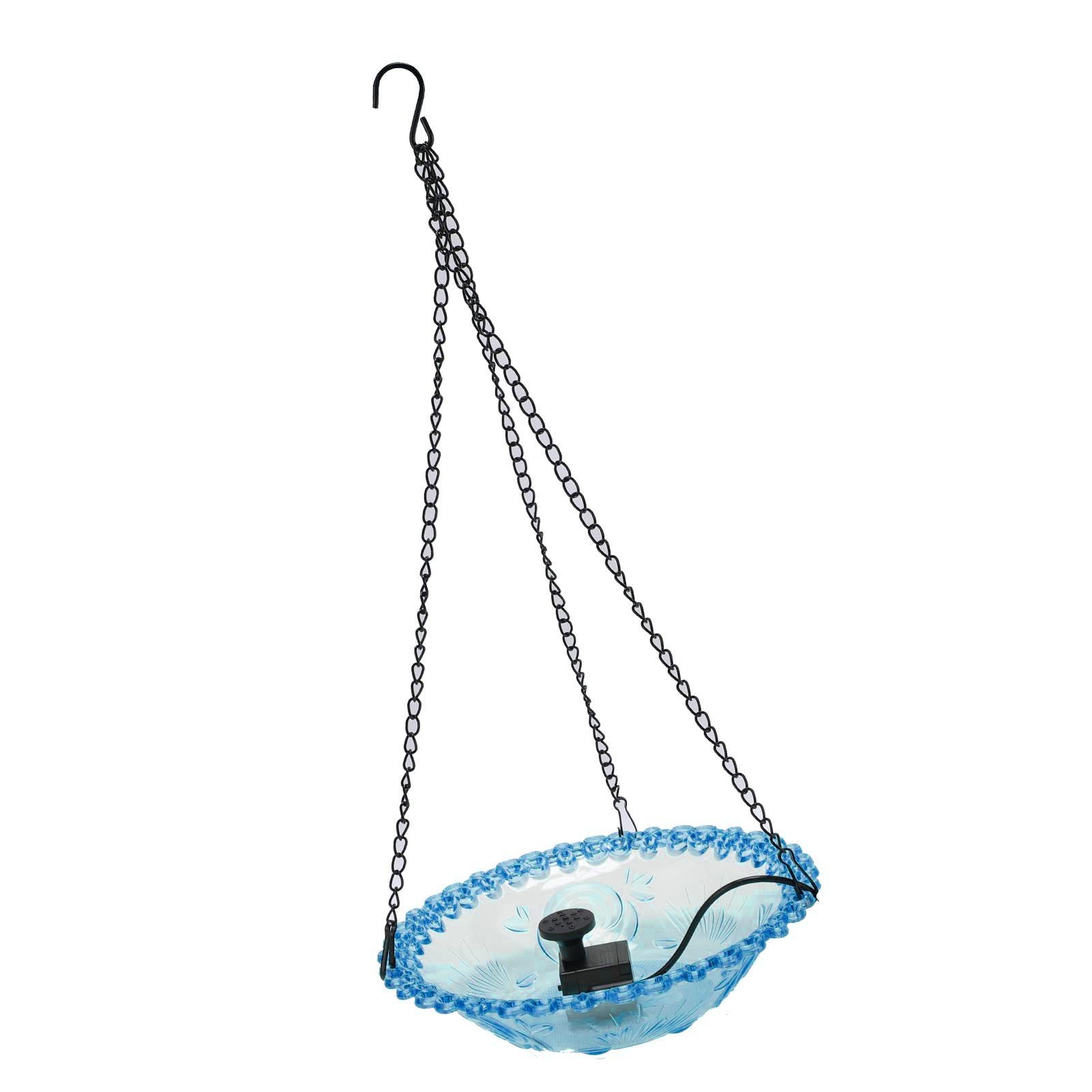 Bird Bath Fountain for Outdoor Plastic Hanging USB Powered Hummingbird Feeder view 10
