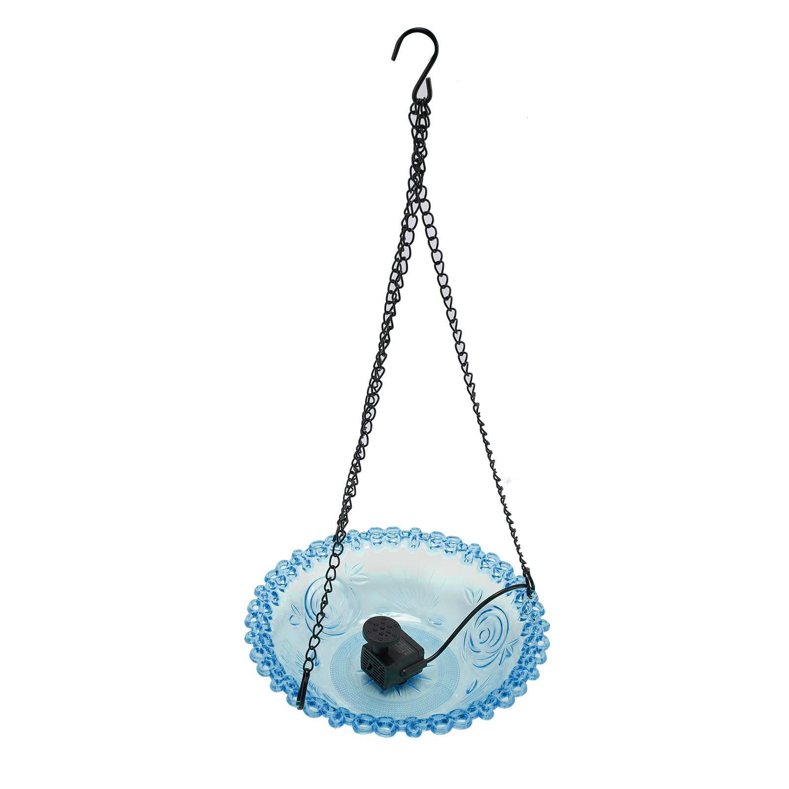 Bird Bath Fountain for Outdoor Plastic Hanging USB Powered Hummingbird Feeder view 11