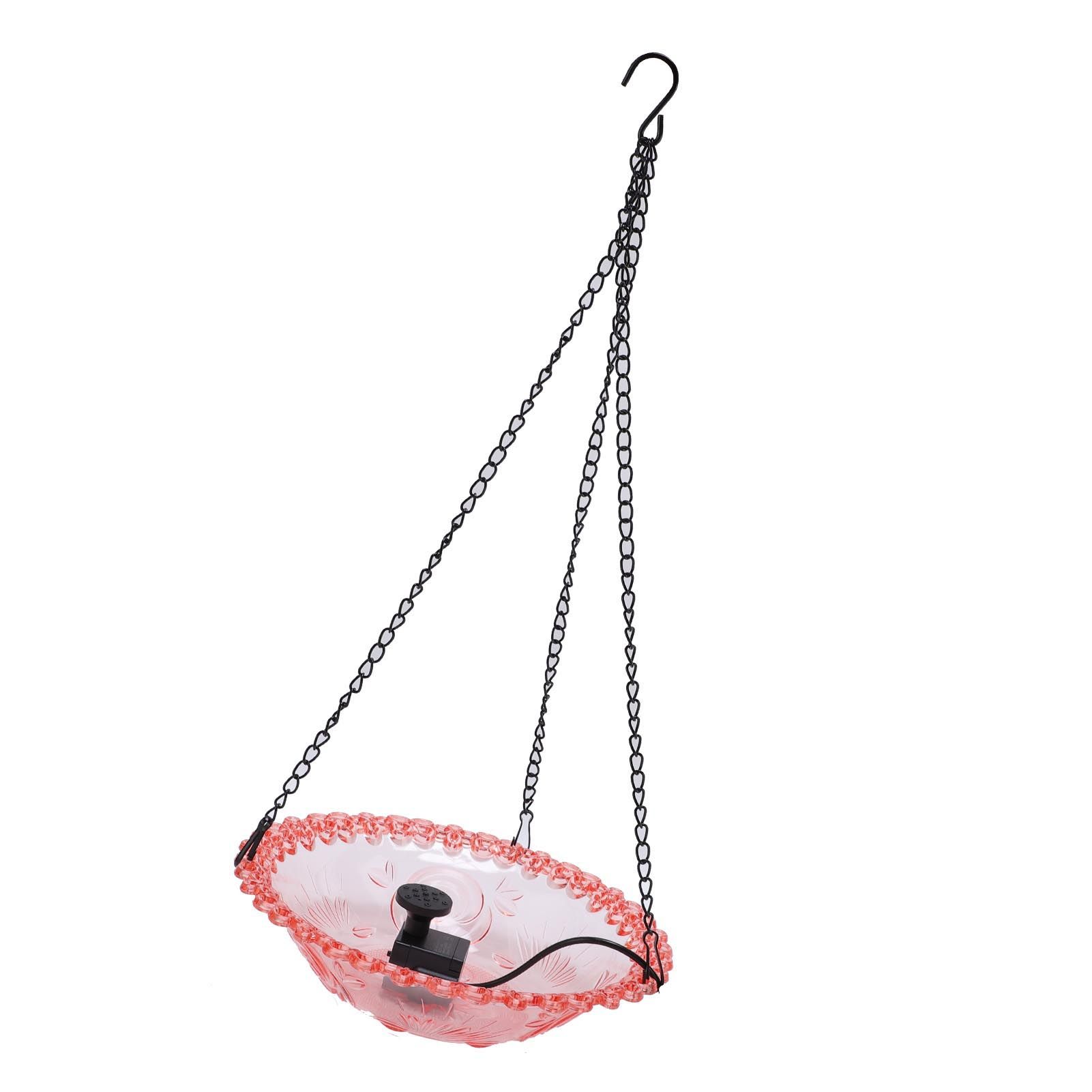 Bird Bath Fountain for Outdoor Plastic Hanging USB Powered Hummingbird Feeder view 4