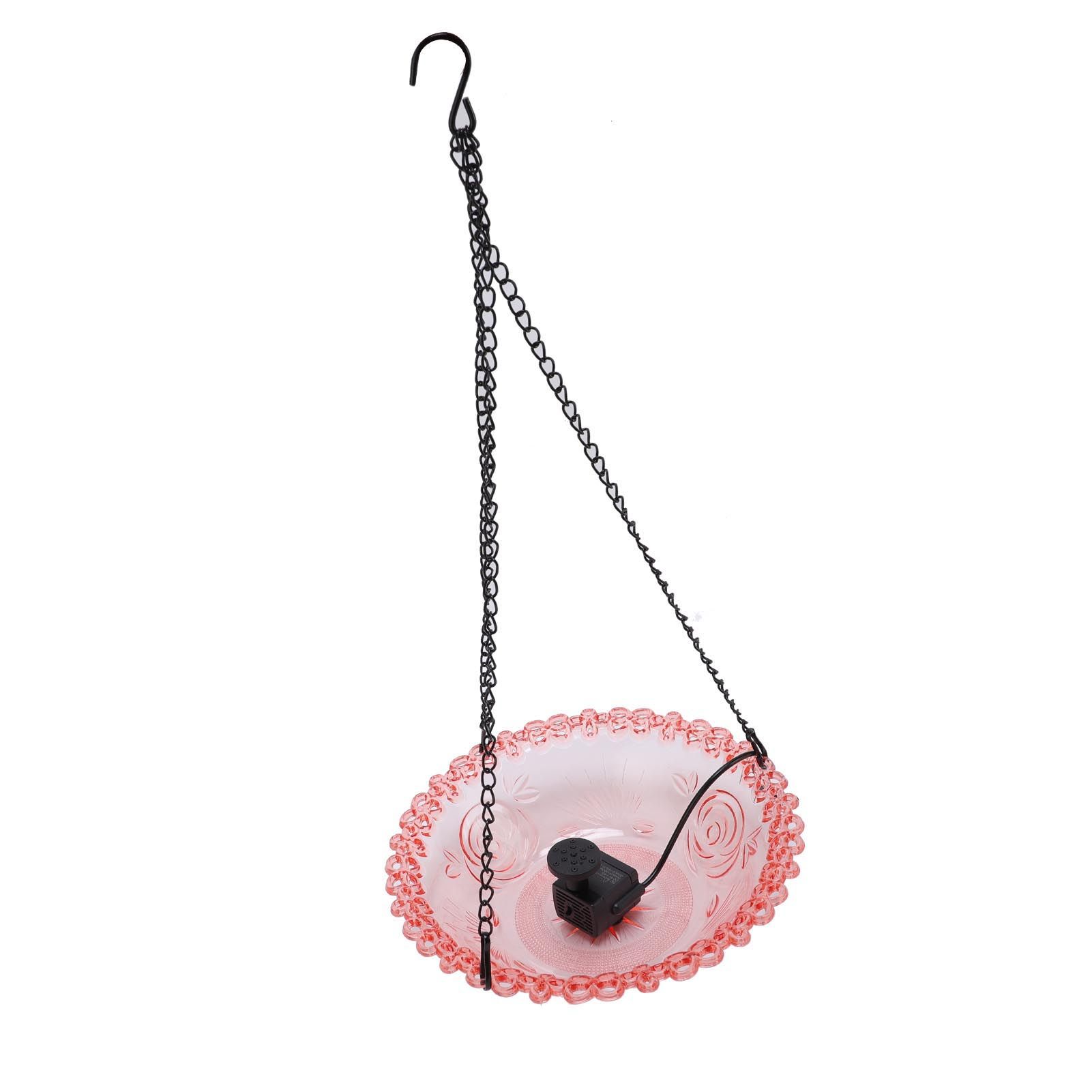 Bird Bath Fountain for Outdoor Plastic Hanging USB Powered Hummingbird Feeder view 6
