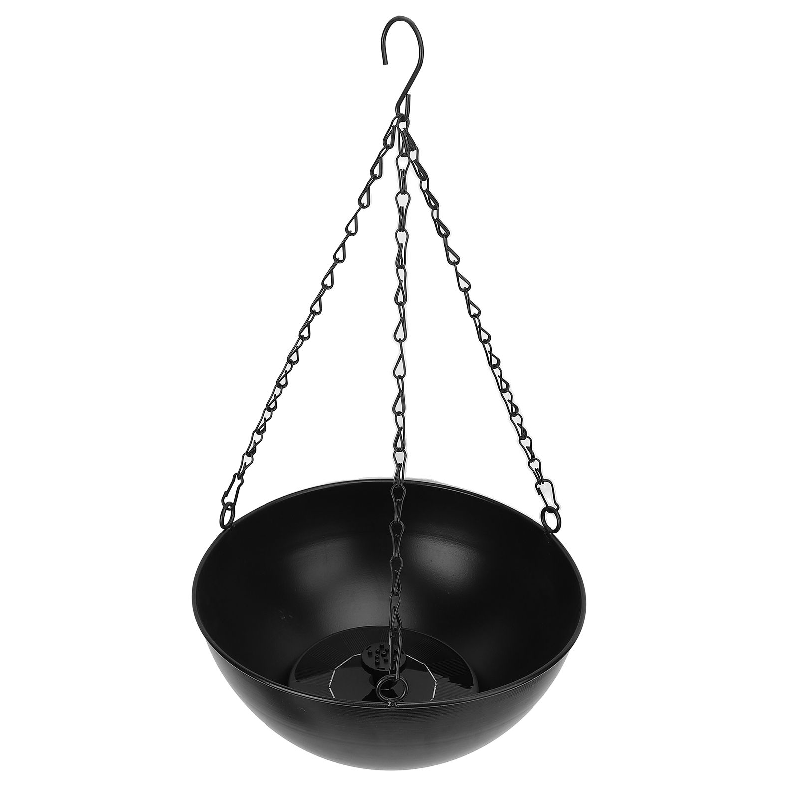 Hanging Solar Bird Bath Fountain 9.8 Inch Diameter Bird Bath Bowl with Solar view 11