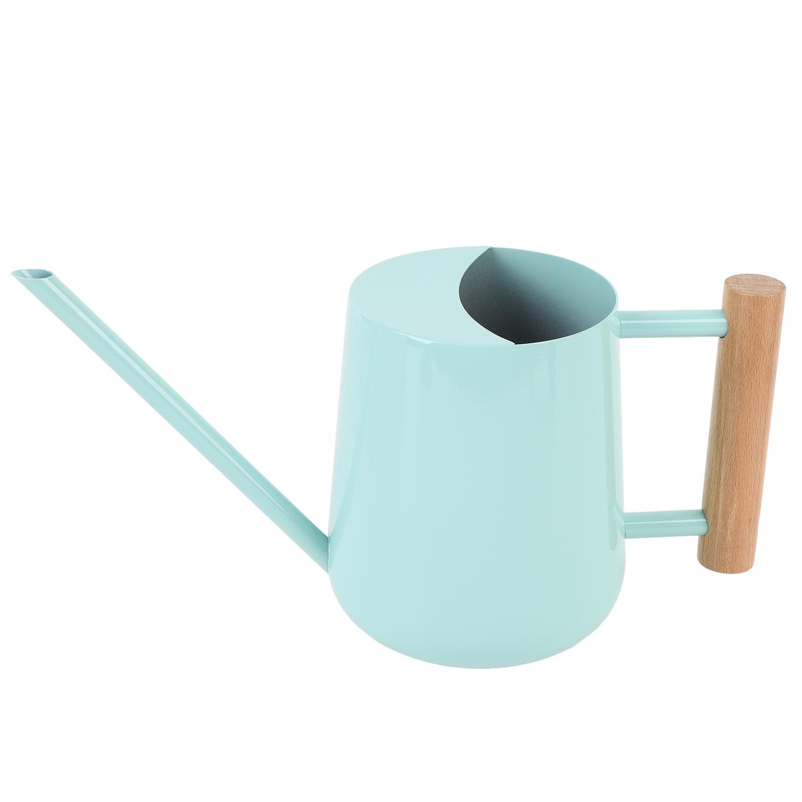 Watering Can Stainless Steel Watering Pot with Wooden Handle for Succulents