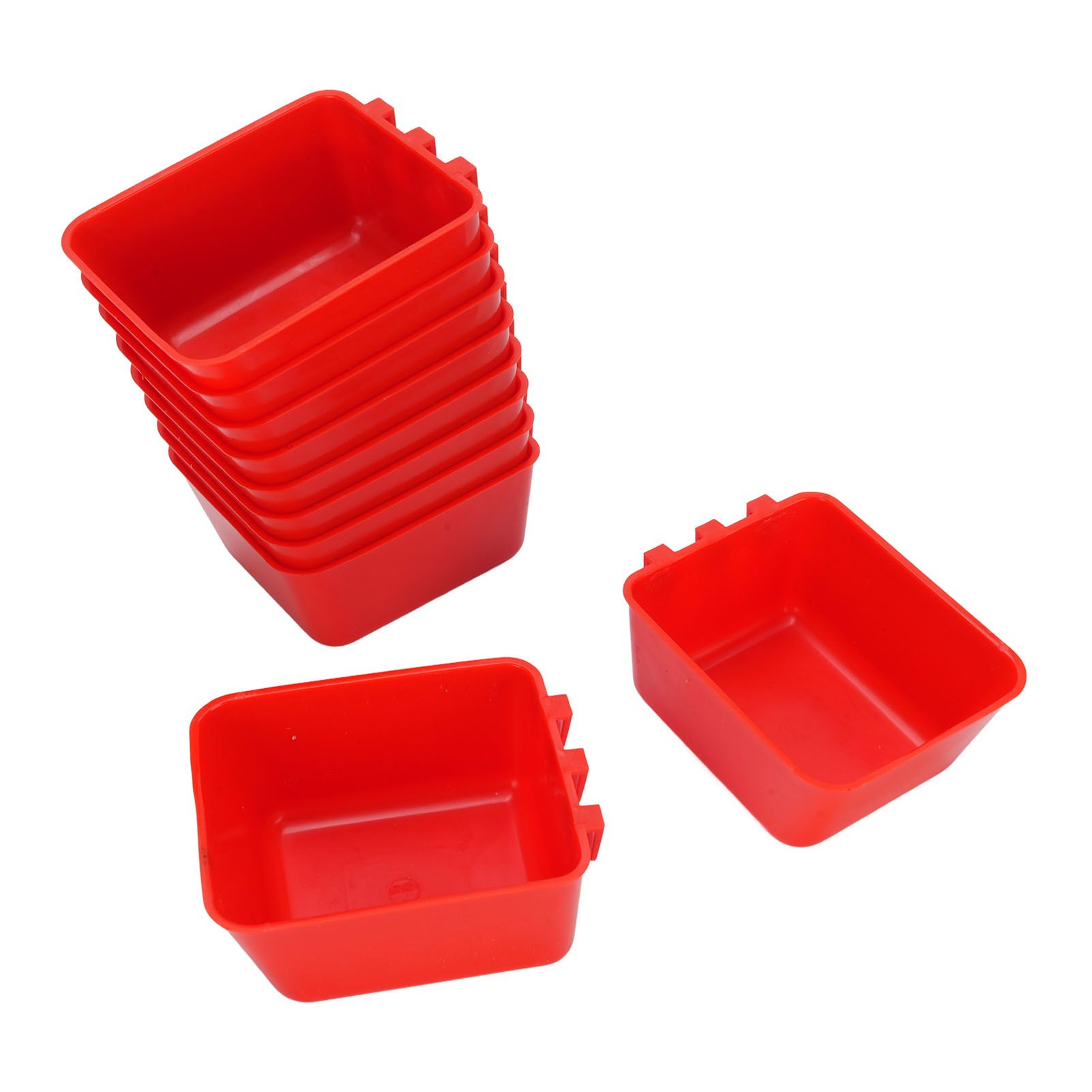 10PCS Hanging Feed Bowls Chicken Cage Feeder Waterer Thickened Feeding