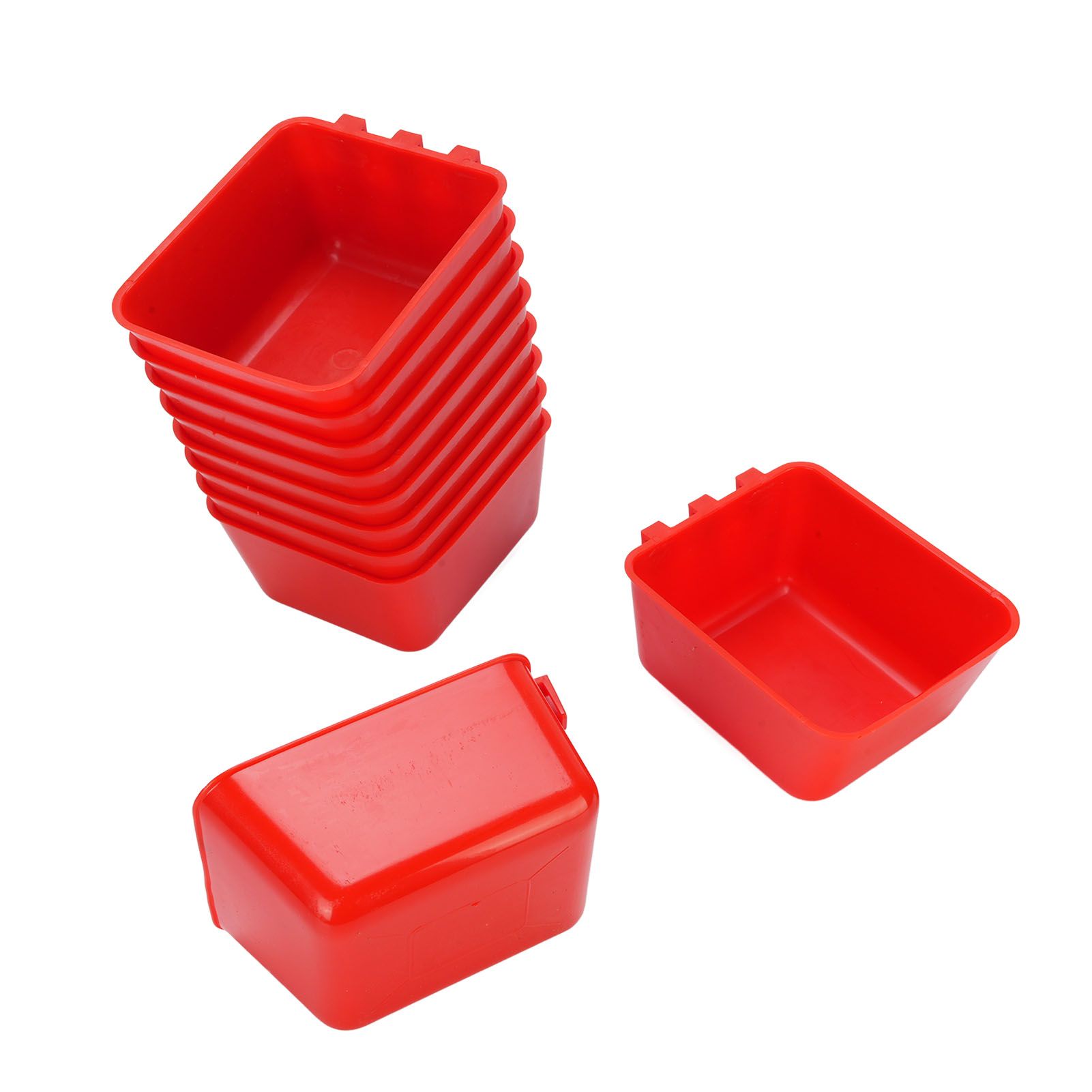 10PCS Hanging Feed Bowls Chicken Cage Feeder Waterer Thickened Feeding view 3