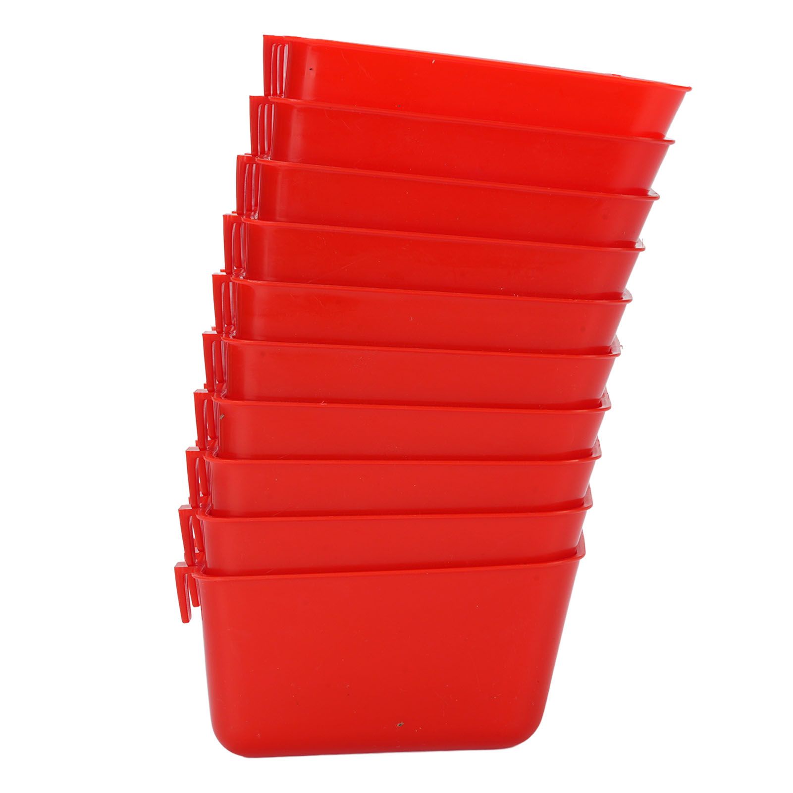 10PCS Hanging Feed Bowls Chicken Cage Feeder Waterer Thickened Feeding view 5