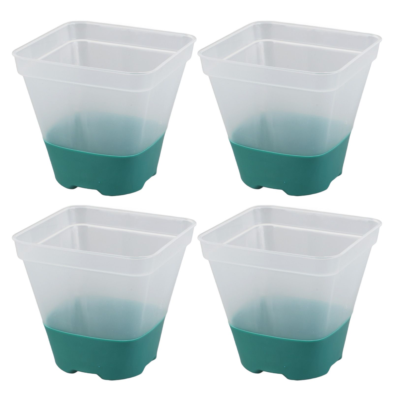 12pcs Reusable Plastic Nursery Pot with 12 Labels Drainage Holes Soft Silicone view 4