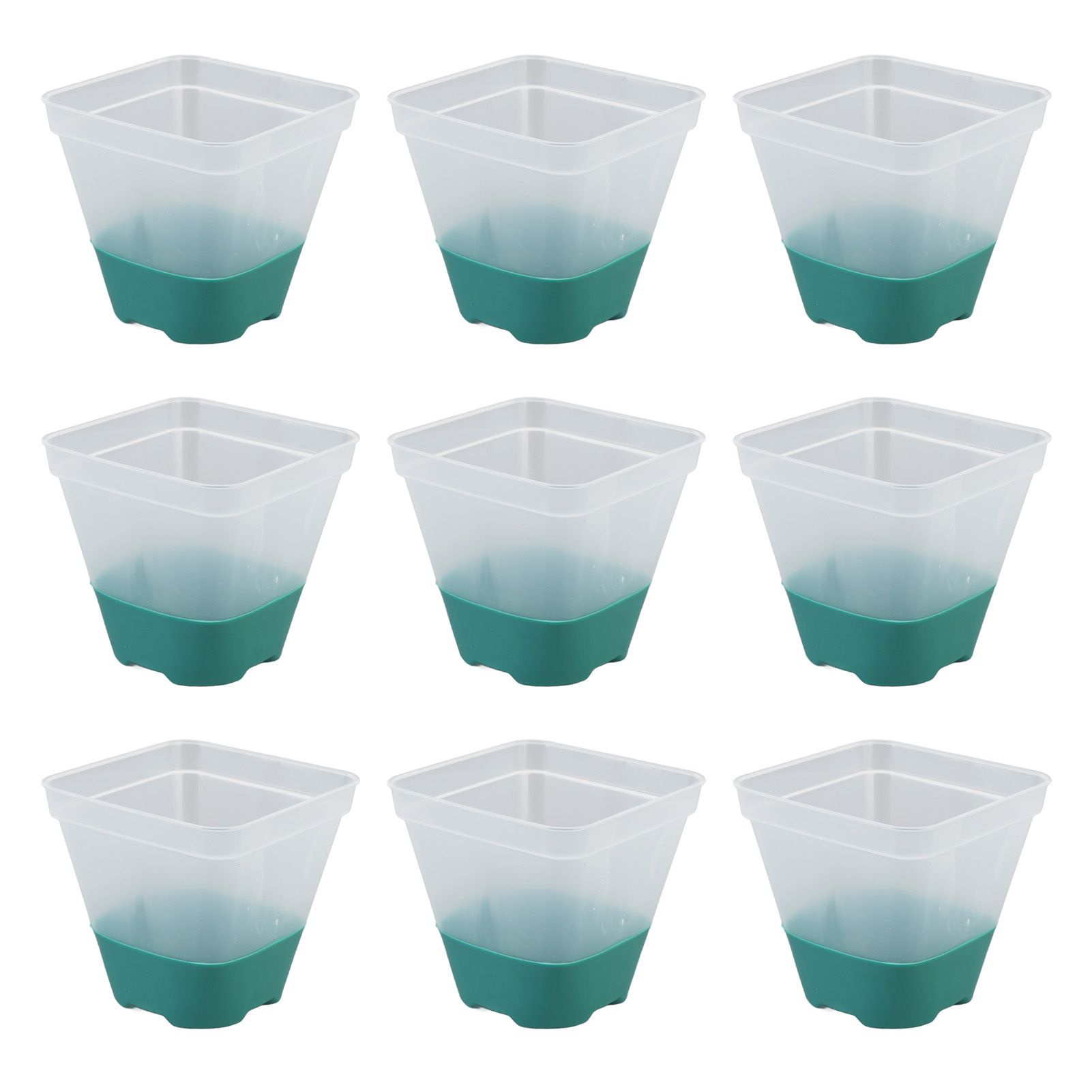 12pcs Reusable Plastic Nursery Pot with 12 Labels Drainage Holes Soft Silicone view 9