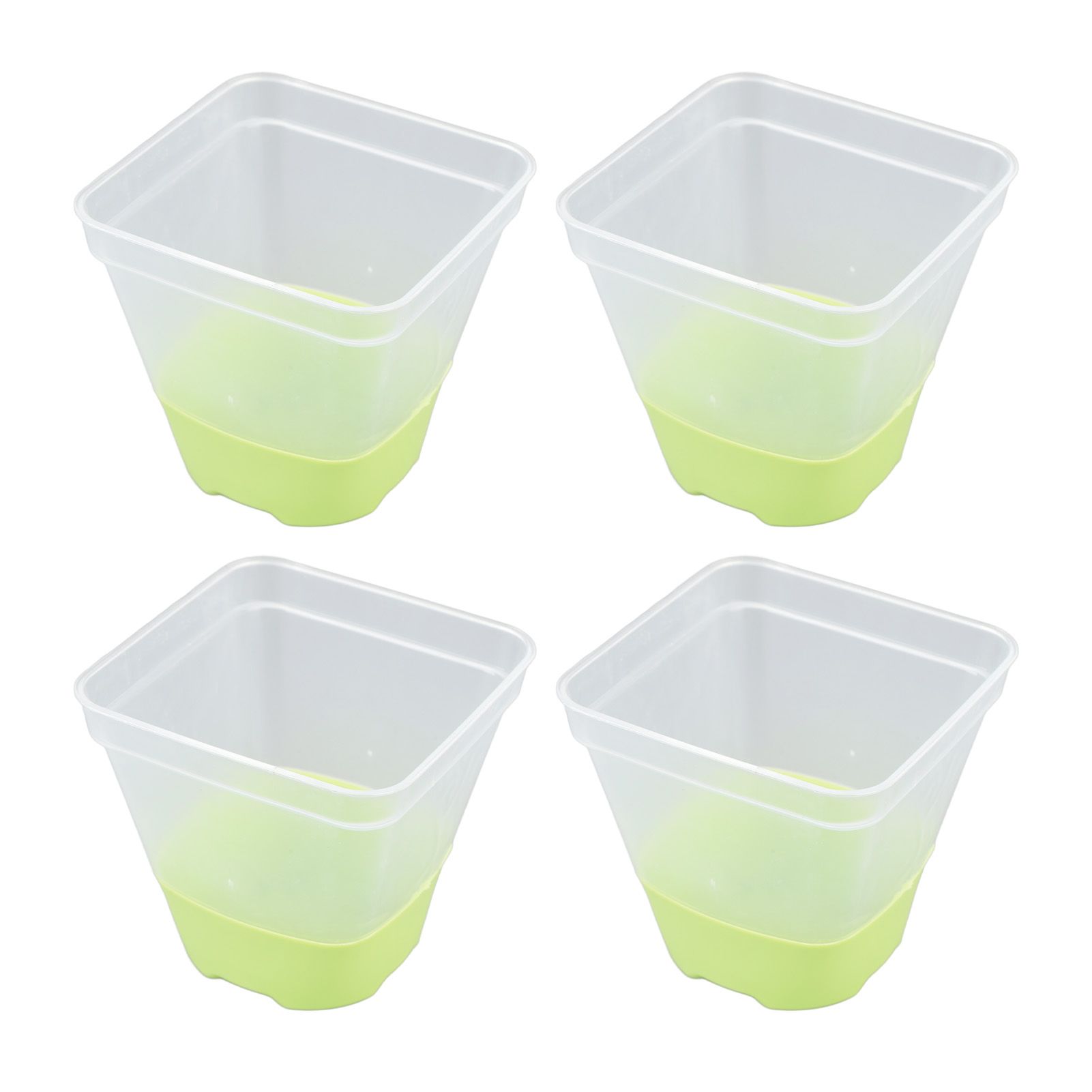 12pcs Reusable Plastic Nursery Pot with 12 Labels Drainage Holes Soft Silicone view 4