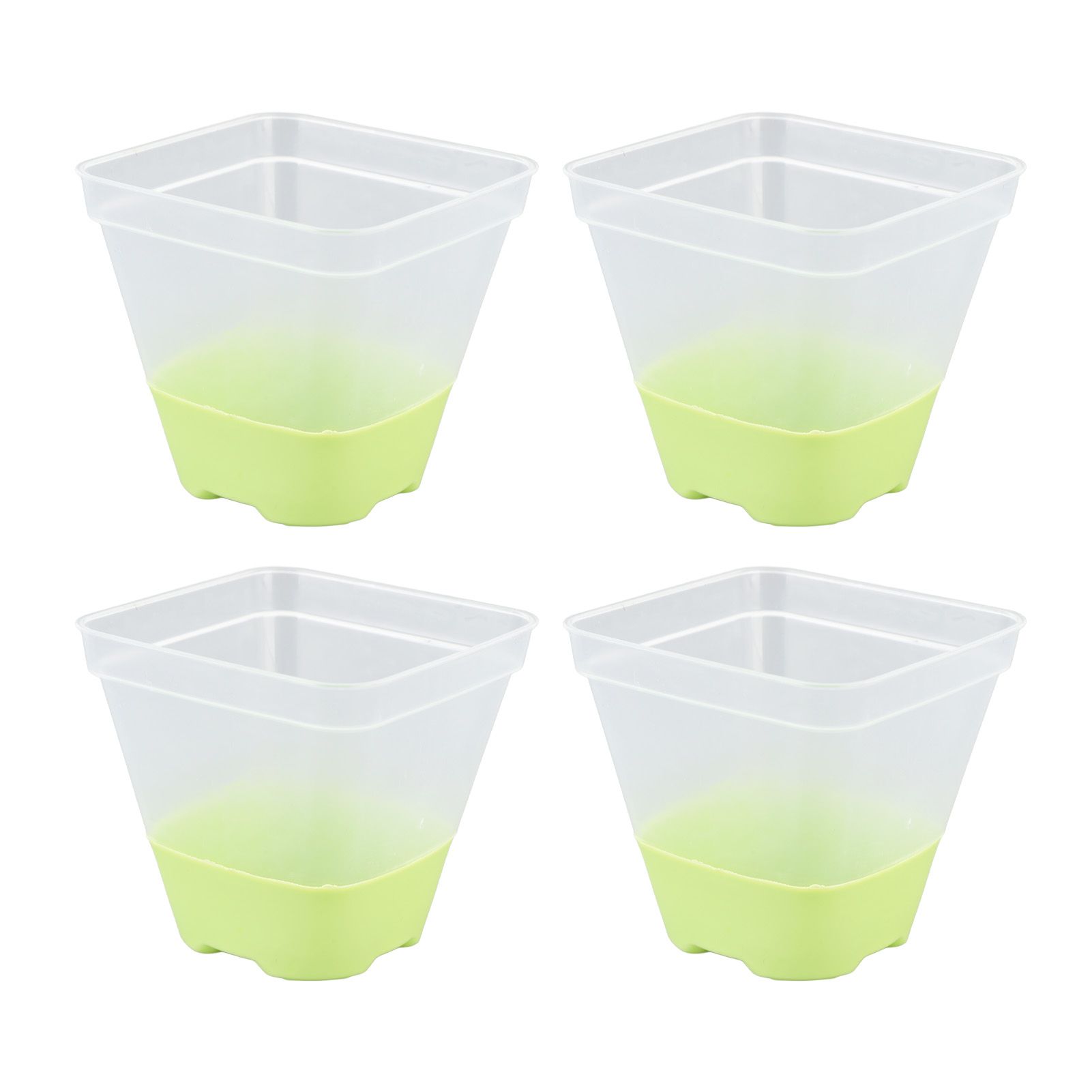 12pcs Reusable Plastic Nursery Pot with 12 Labels Drainage Holes Soft Silicone view 8
