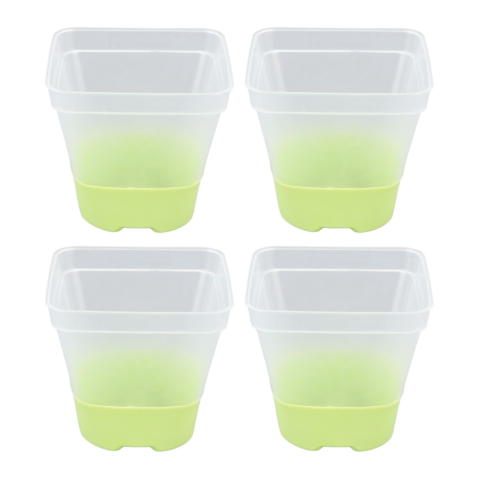 12pcs Reusable Plastic Nursery Pot with 12 Labels Drainage Holes Soft Silicone view 12