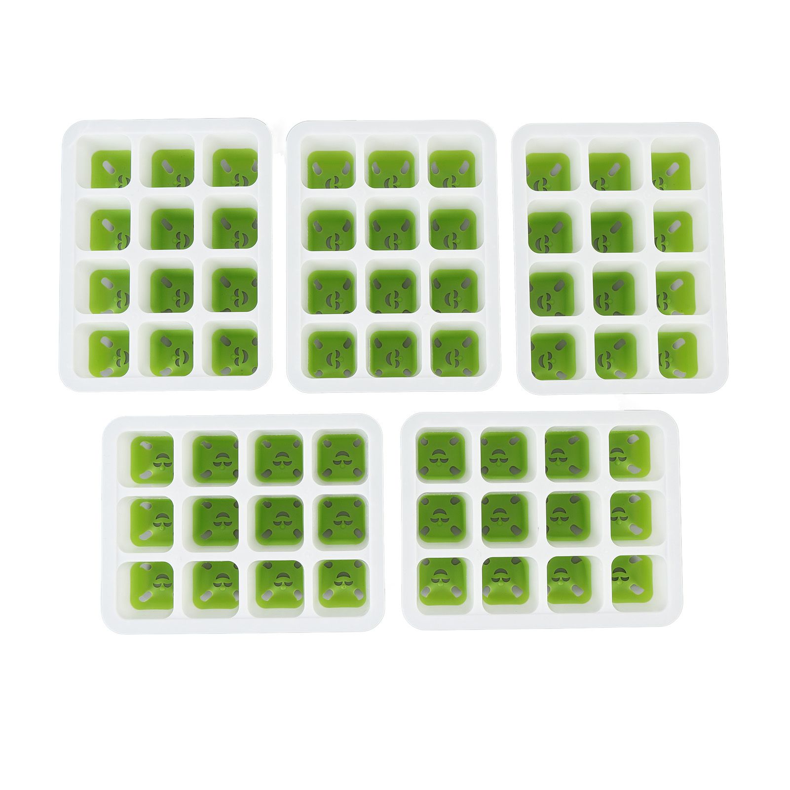 5 Pcs Plant Starting Tray Silicone Reusable Pop Out Cells Indoor Plant — image 1