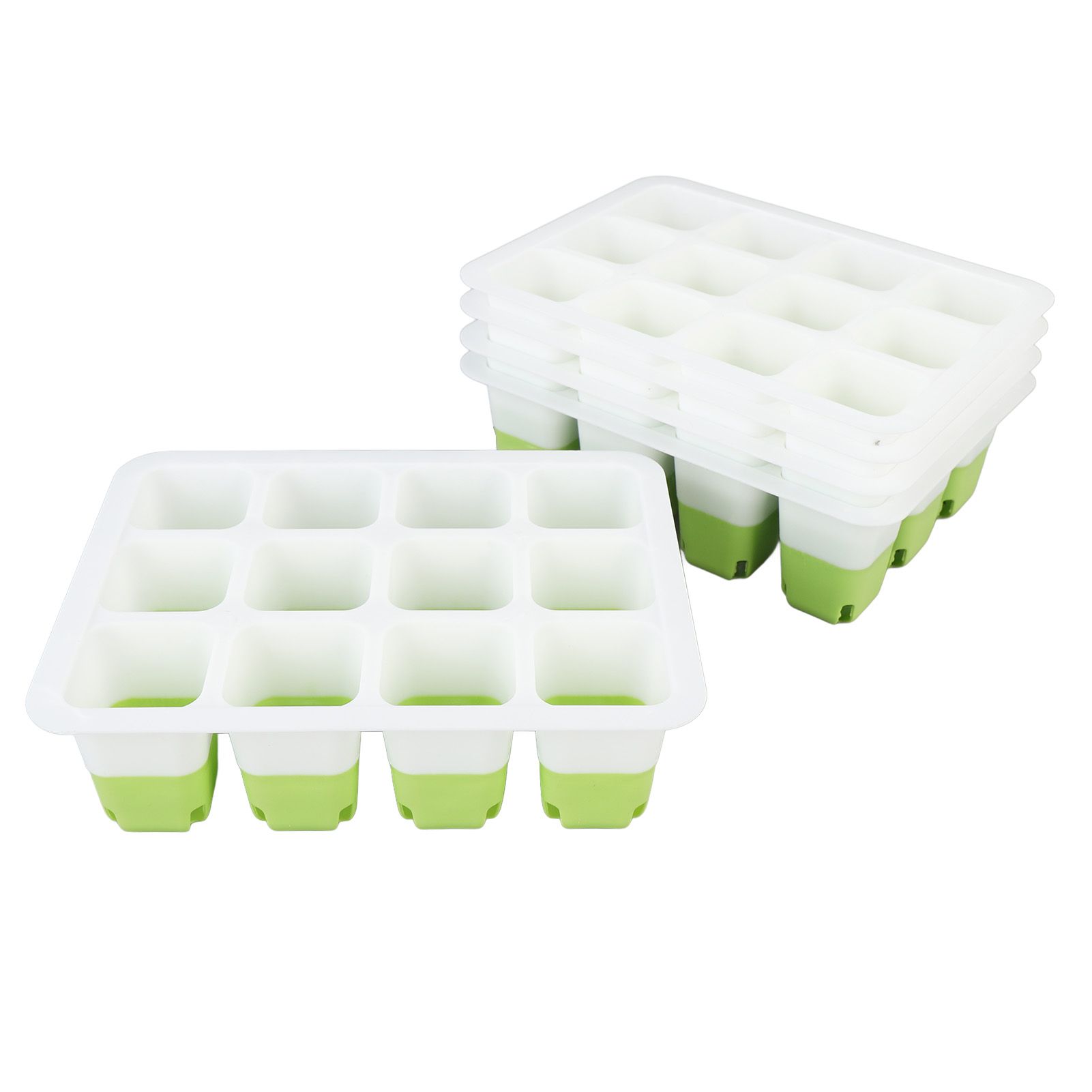 5 Pcs Plant Starting Tray Silicone Reusable Pop Out Cells Indoor Plant view 3