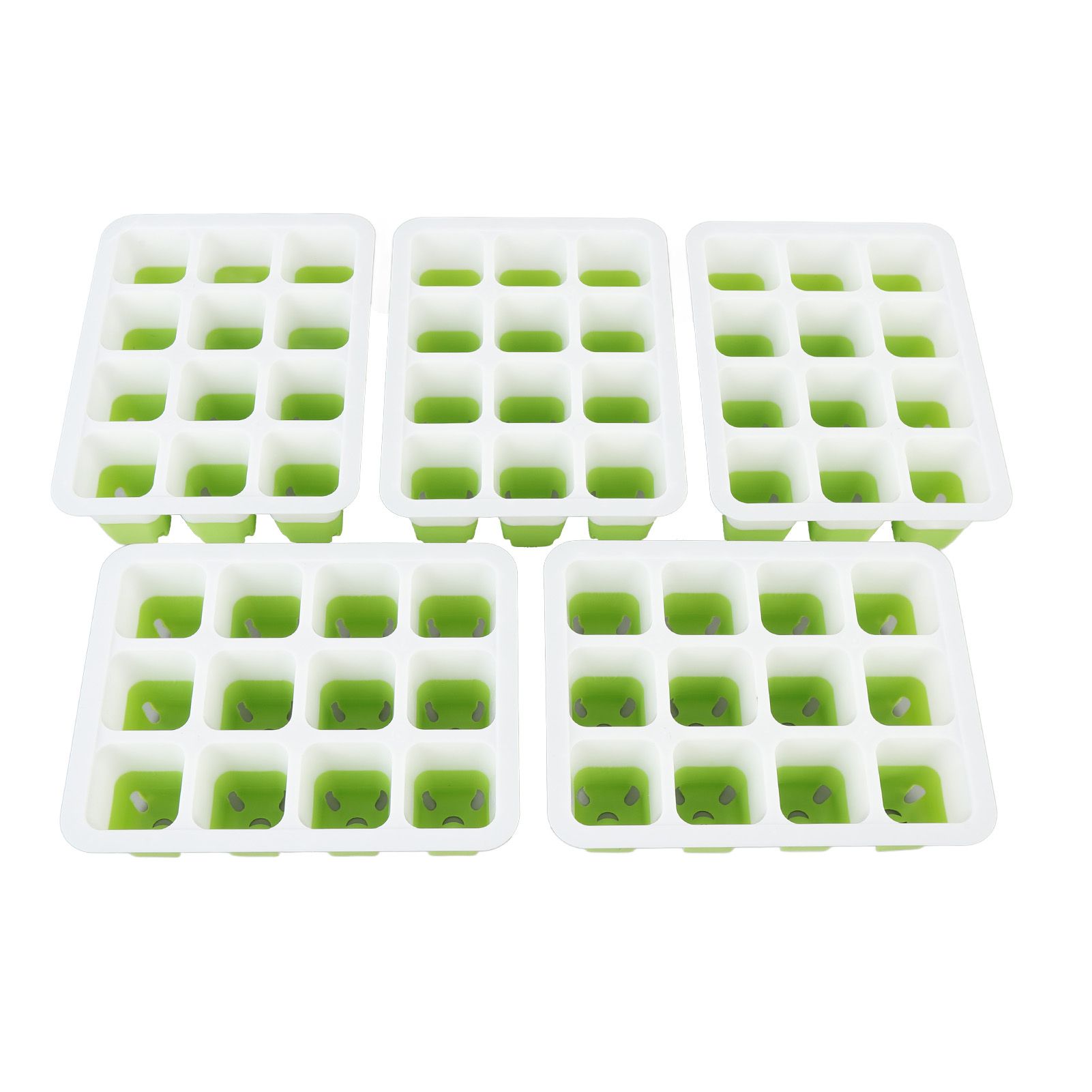 5 Pcs Plant Starting Tray Silicone Reusable Pop Out Cells Indoor Plant view 6