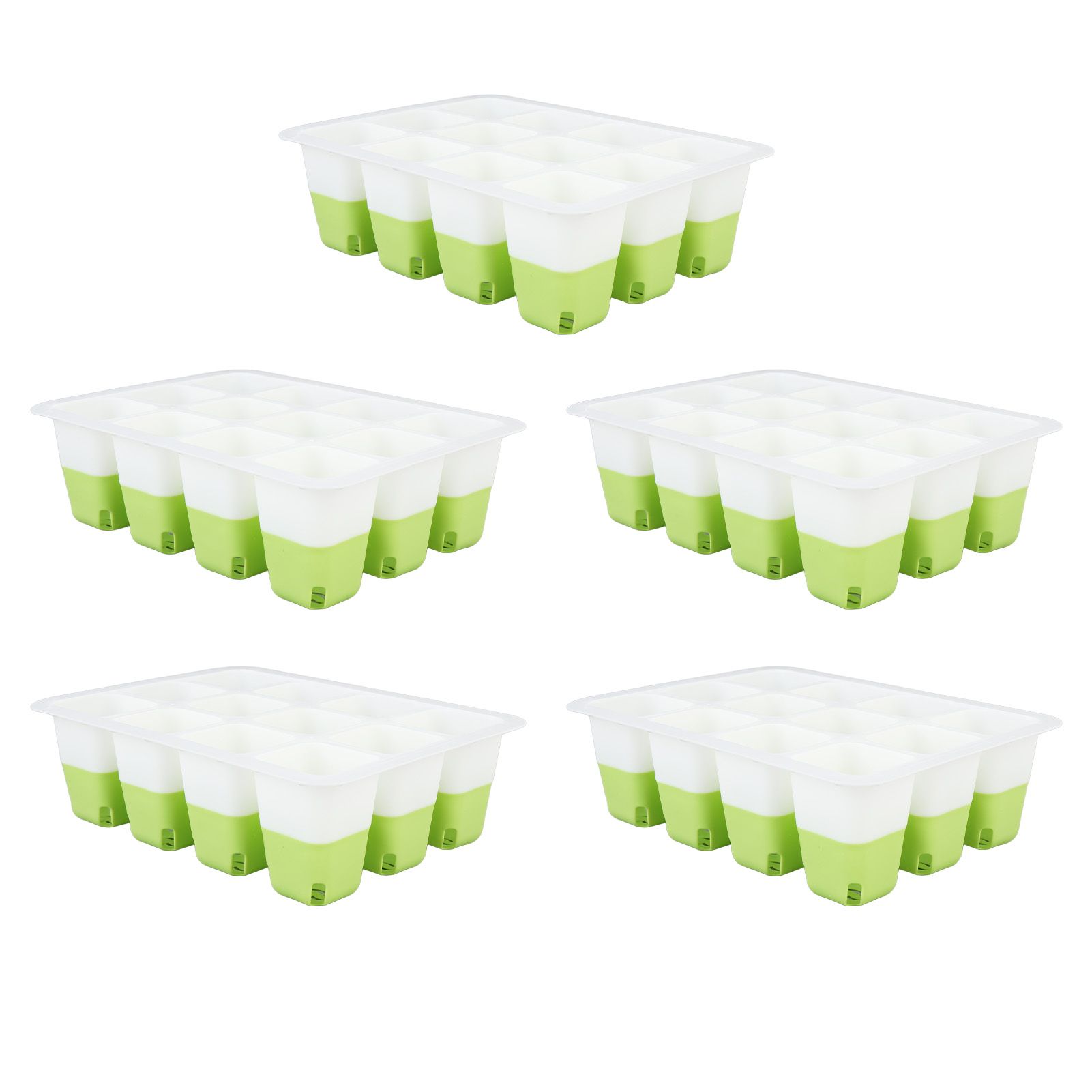 5 Pcs Plant Starting Tray Silicone Reusable Pop Out Cells Indoor Plant view 9