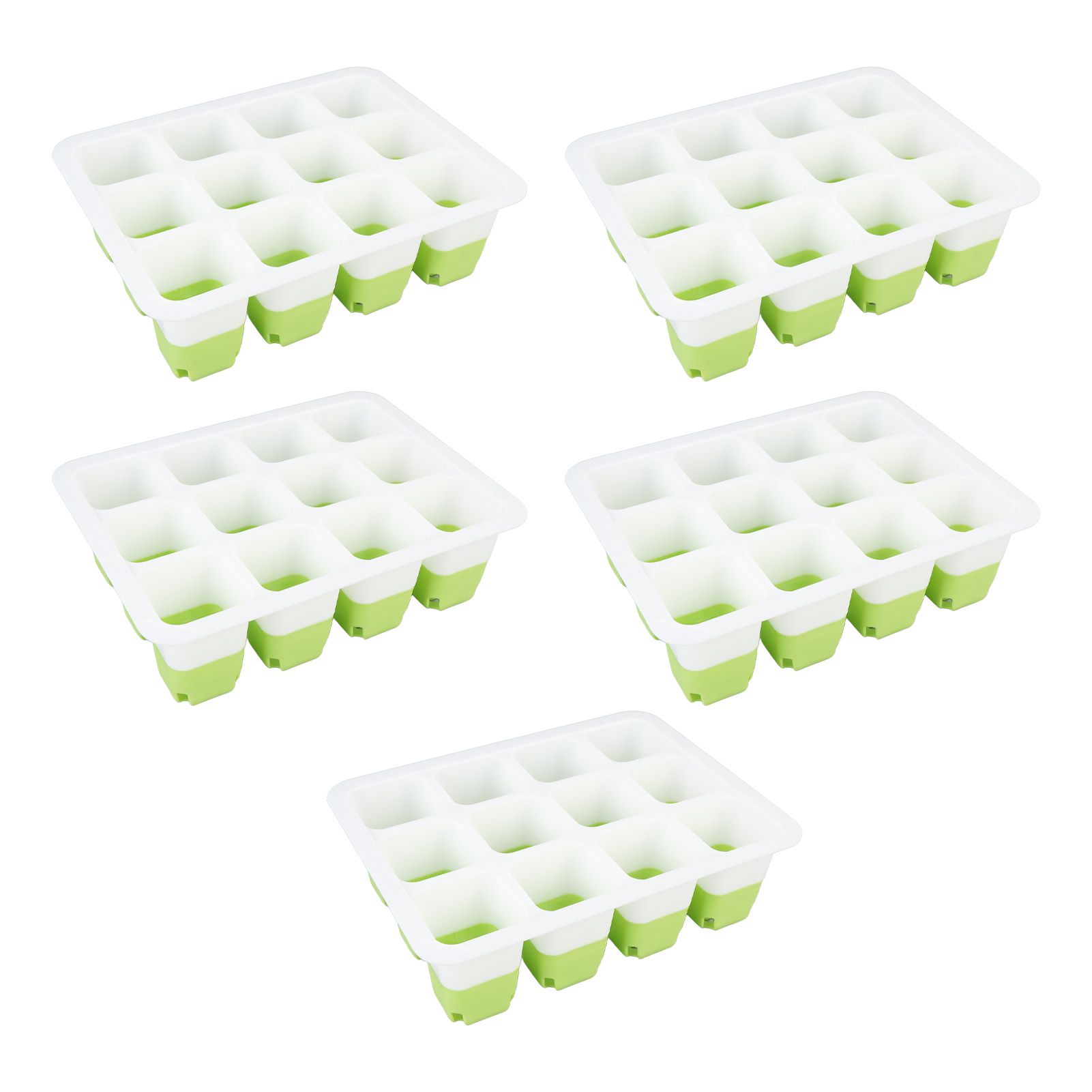 5 Pcs Plant Starting Tray Silicone Reusable Pop Out Cells Indoor Plant view 12