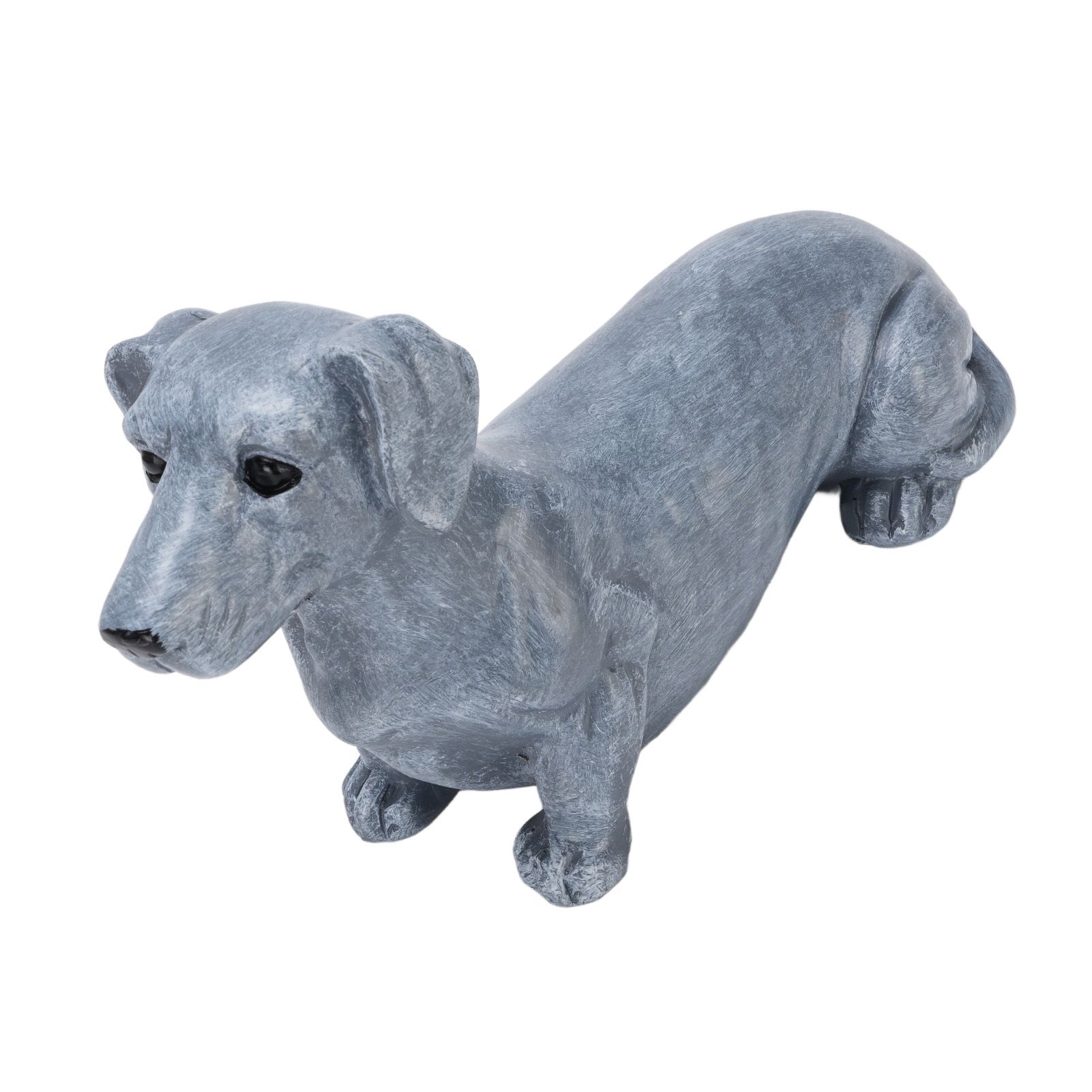 Dog Sculpture Resin Vivid Details Cute Dog Statue Animal Figurine for Bedroom