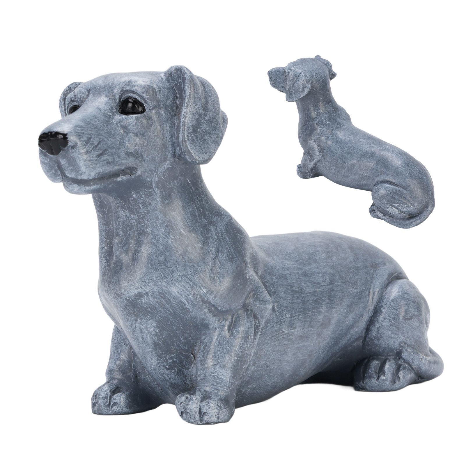 Dog Sculpture Resin Vivid Details Cute Dog Statue Animal Figurine for Bedroom view 12