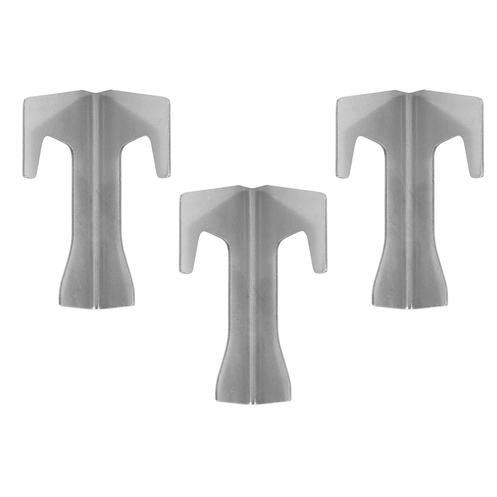 3 Pcs Barbecue Fire Plate Spacer Stainless Steel BBQ Pan Gasket Holder Grill