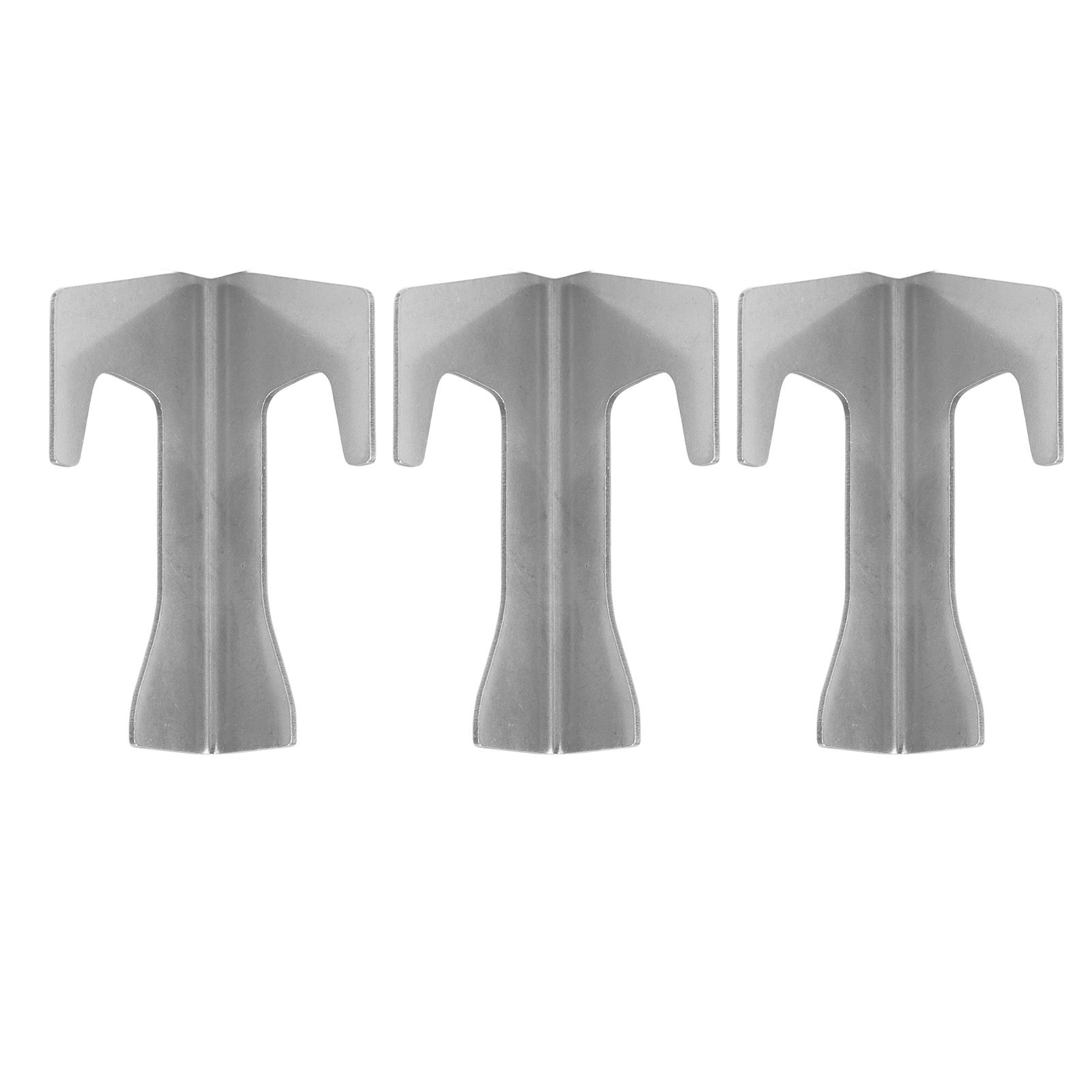 3 Pcs Barbecue Fire Plate Spacer Stainless Steel BBQ Pan Gasket Holder Grill view 3