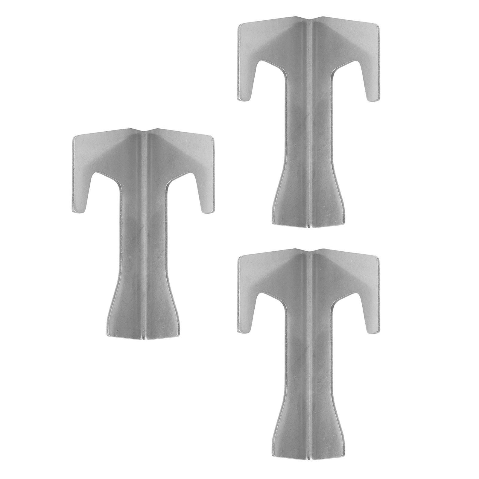 3 Pcs Barbecue Fire Plate Spacer Stainless Steel BBQ Pan Gasket Holder Grill view 4