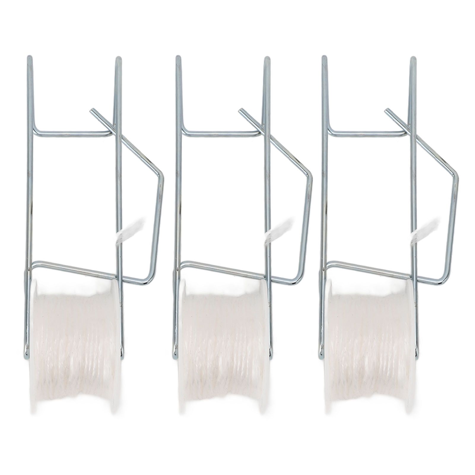 6Pcs Plant Roller Hooks with 49.2ft Twine Galvanizing Steel Wire Stable — image 1