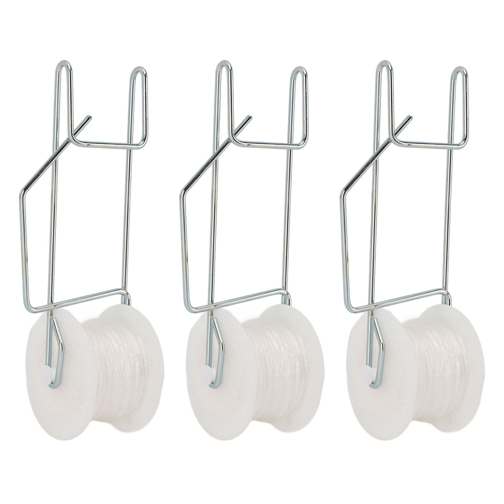 6Pcs Plant Roller Hooks with 49.2ft Twine Galvanizing Steel Wire Stable view 6