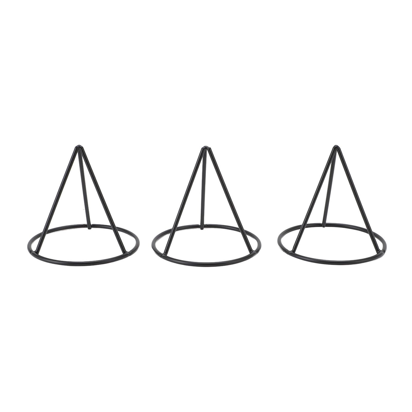 3pcs Avocado Pit Starter Rack Stable Triangular Metal Bracket for 3.4 Inch view 2