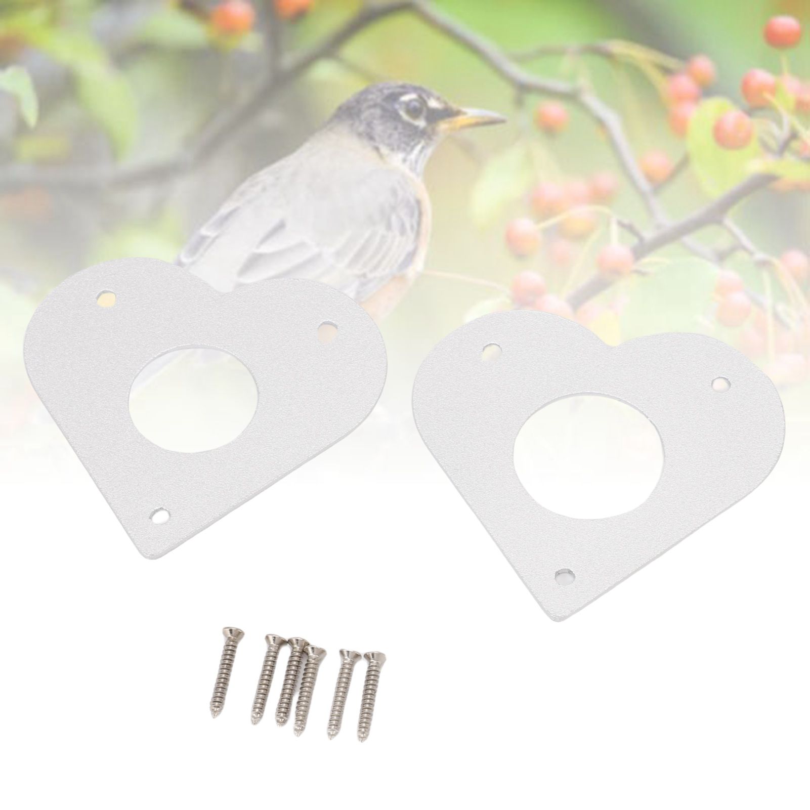 Bird House Guard Metal Portal Aluminum 28mm 32mm Diameter Hole Heart Shape view 12