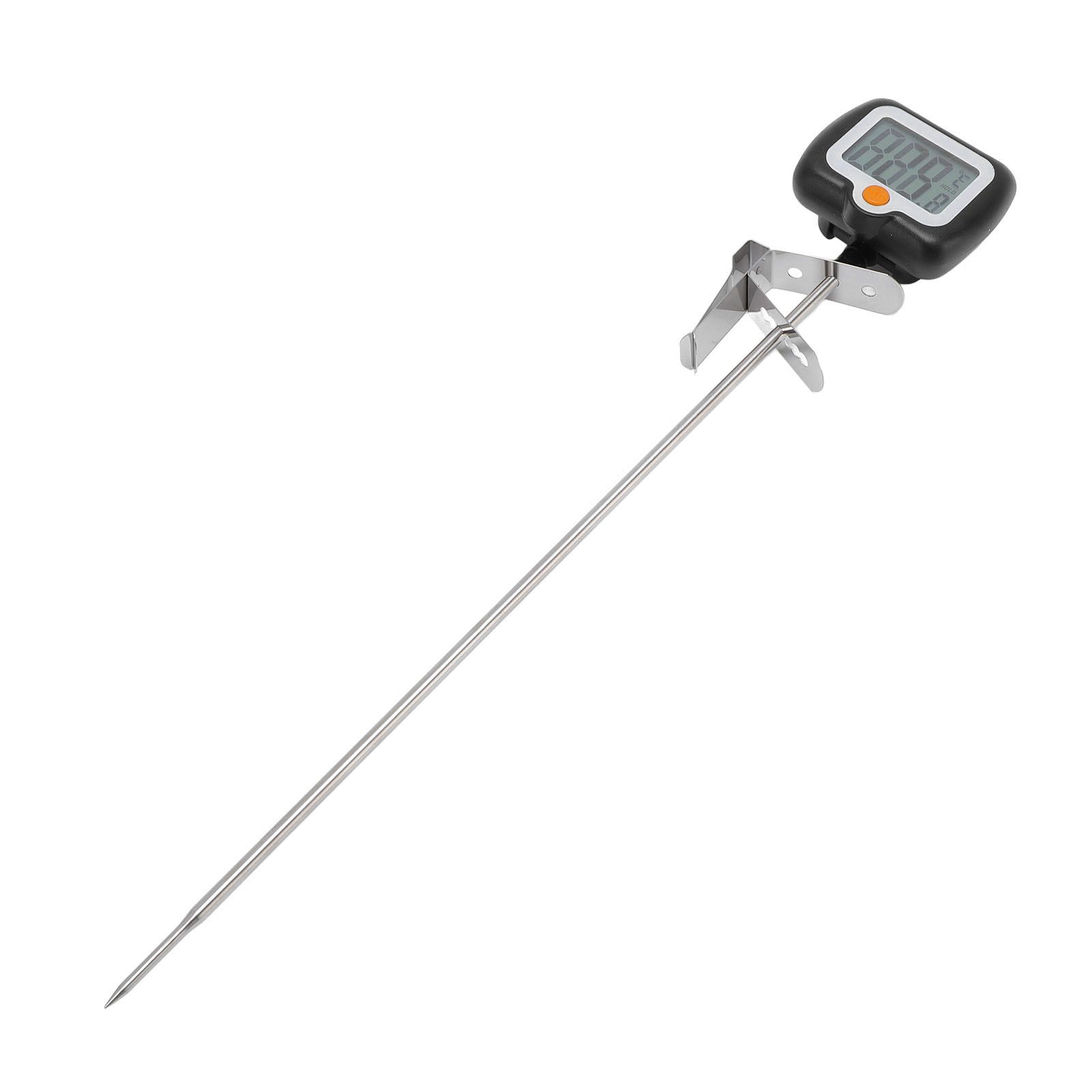Digital Candy Thermometer with Pot Clip Stainless Steel Long Probe High view 4