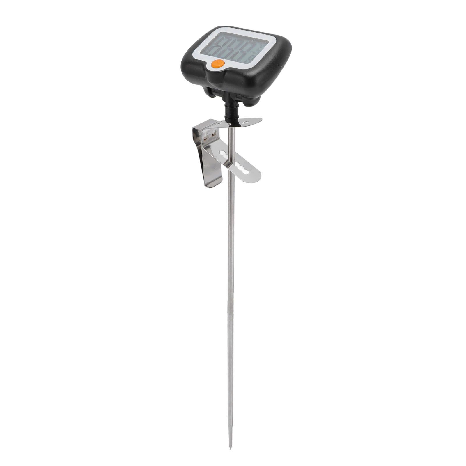 Digital Candy Thermometer with Pot Clip Stainless Steel Long Probe High view 5